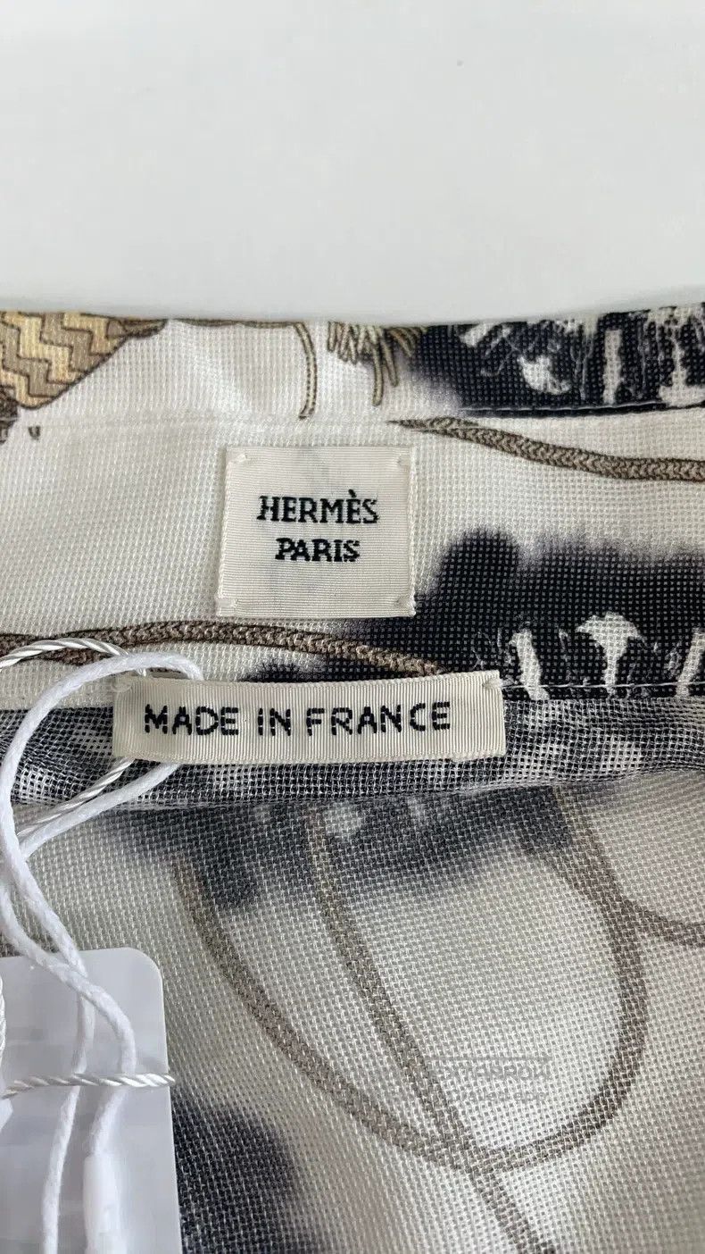 Hermes Hermes Laid-Back Printed Shirt Size XXS / US 00 / IT 34 - 3 Thumbnail