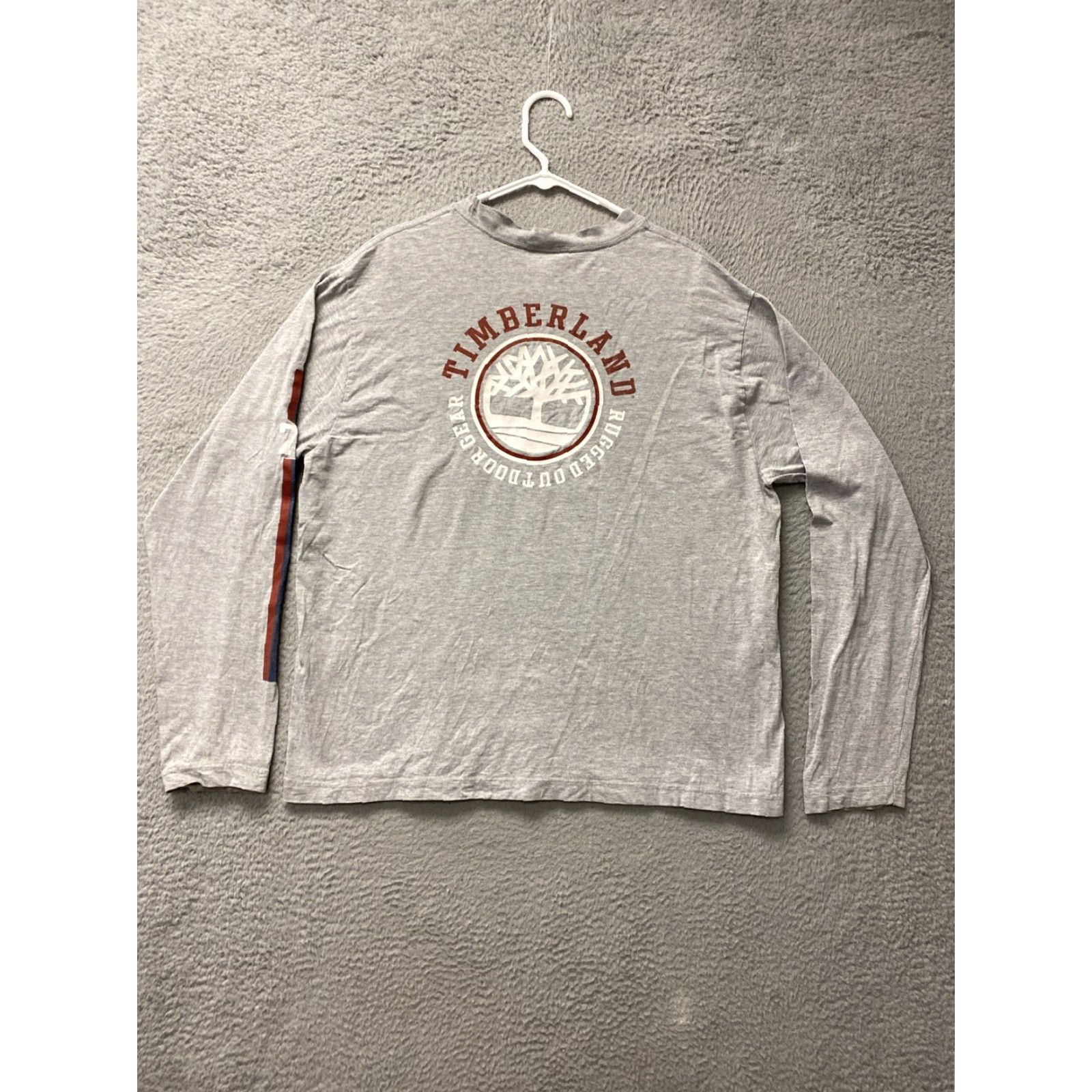 Timberland VINTAGE Timberland Graphic Print Shirt Men’s 2XL Gray Long Sleeve Y2K Streetwear Size US XXL / EU 58 / 5 - 6 Thumbnail