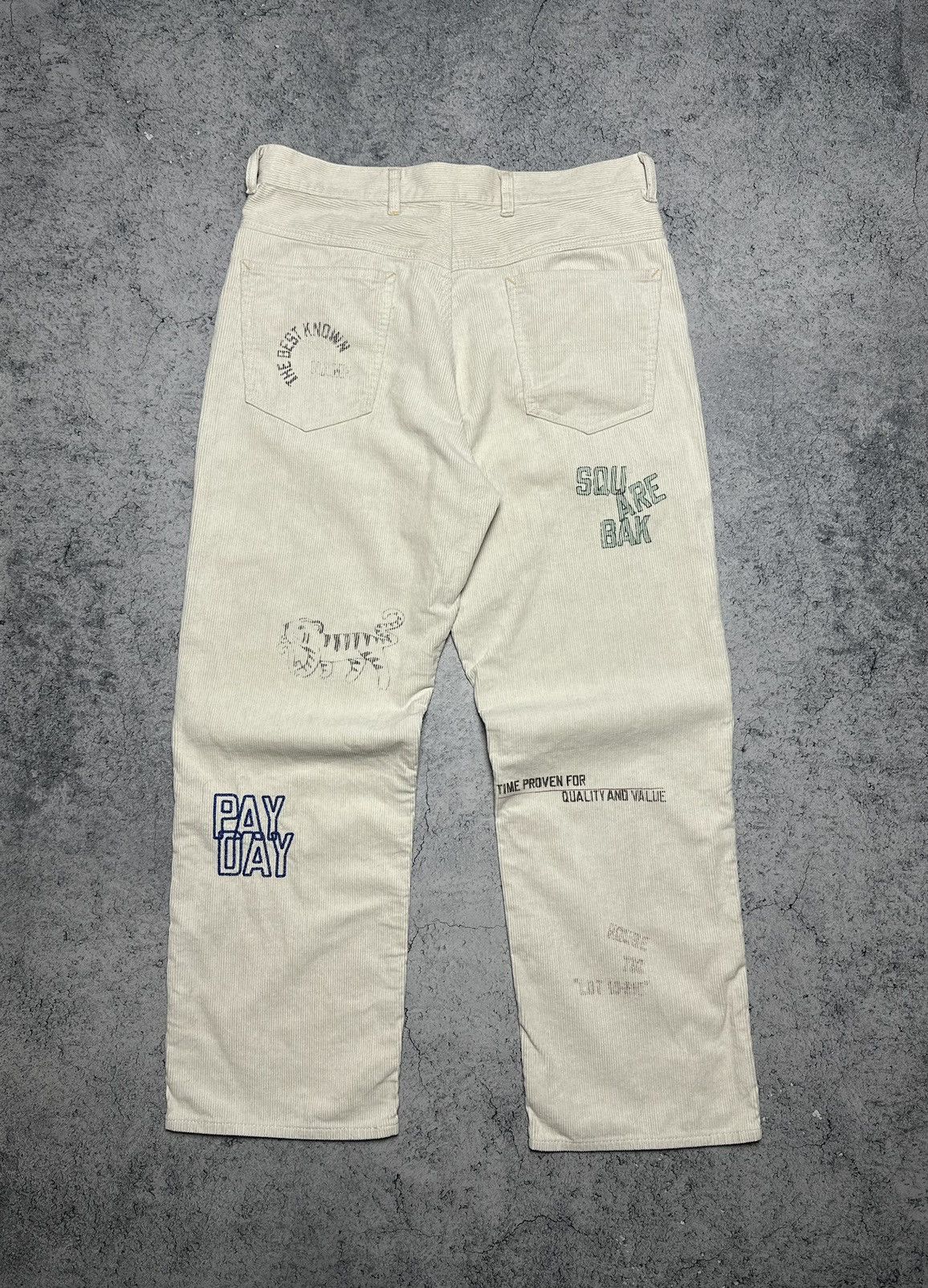 Other Pay Day Mulberry Printed Corduroy Workwear Pants Size US 33 - 9 Thumbnail