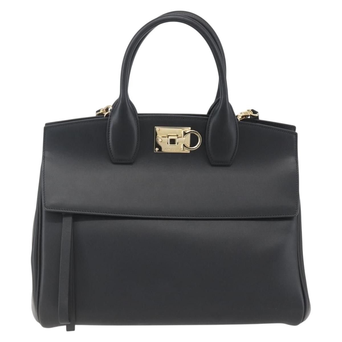 Salvatore Ferragamo Salvatore Ferragamo Studio Satchel Leather Size ONE SIZE - 1 Thumbnail