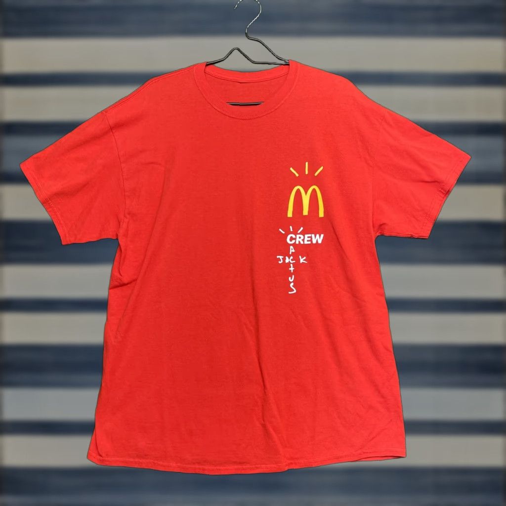 Vintage VINTAGE McDonalds Cactus Jack Crew Shirt Mens XL Red Travis Scott Tee Size US XL / EU 56 / 4 - 1 Thumbnail