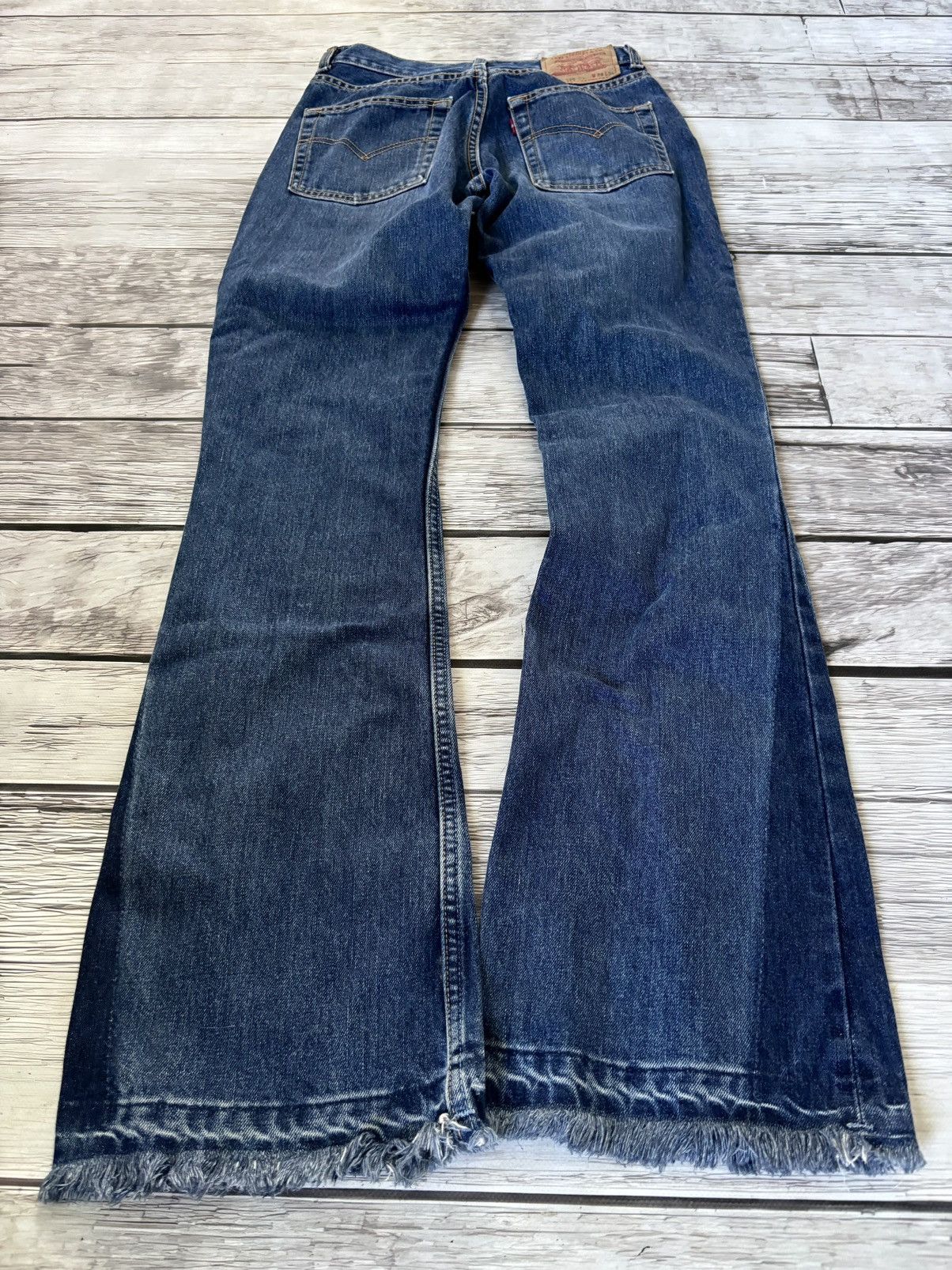 If Six Was Nine × Japanese Brand × Vintage Vintage Rick Owens Junya Watanabe Style Flared Jeans Size US 28 / EU 44 - 2 Thumbnail