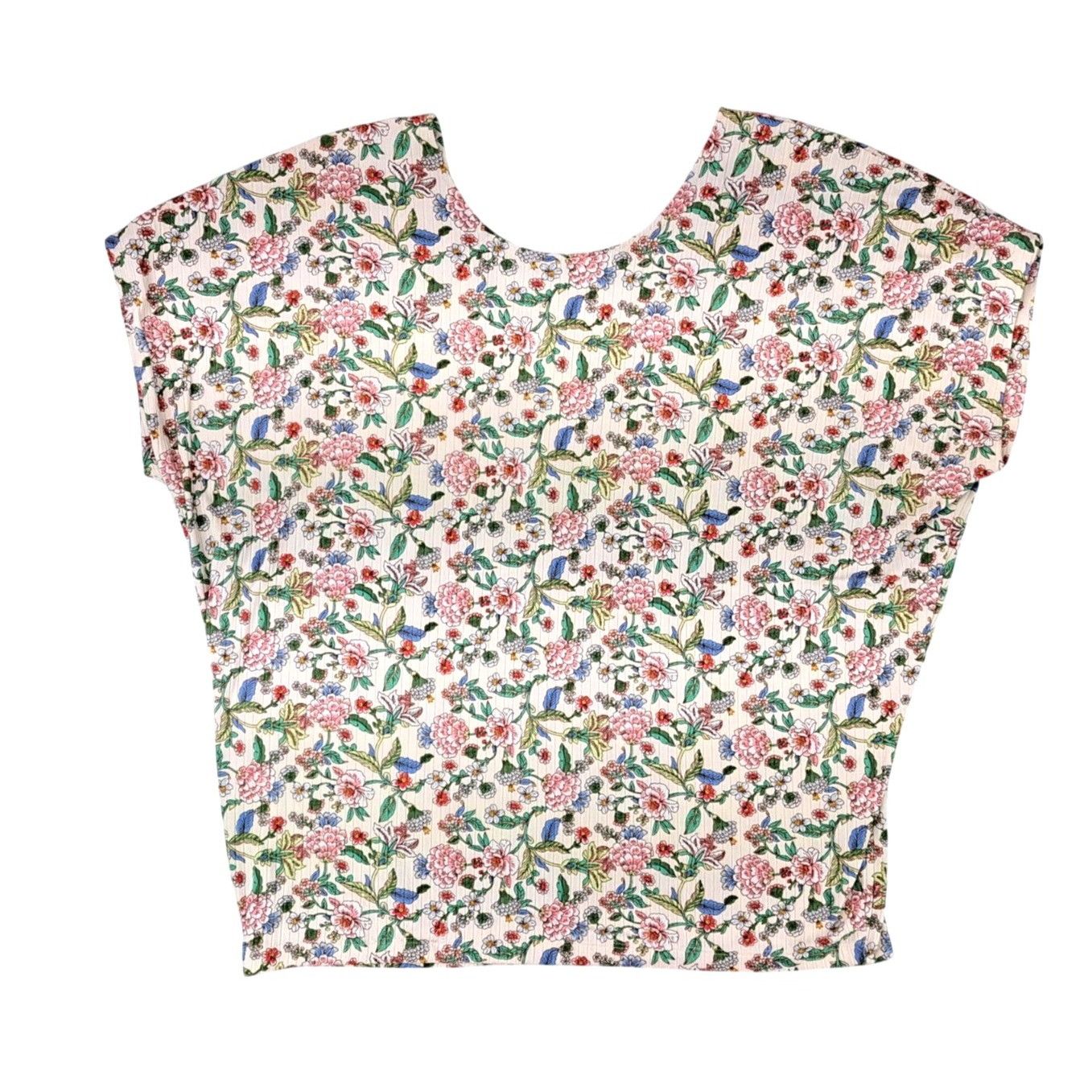 Other Kim & Cami Floral Print Blouse Women Size Medium Cap Sleeve Size M / US 6-8 / IT 42-44 - 2 Thumbnail