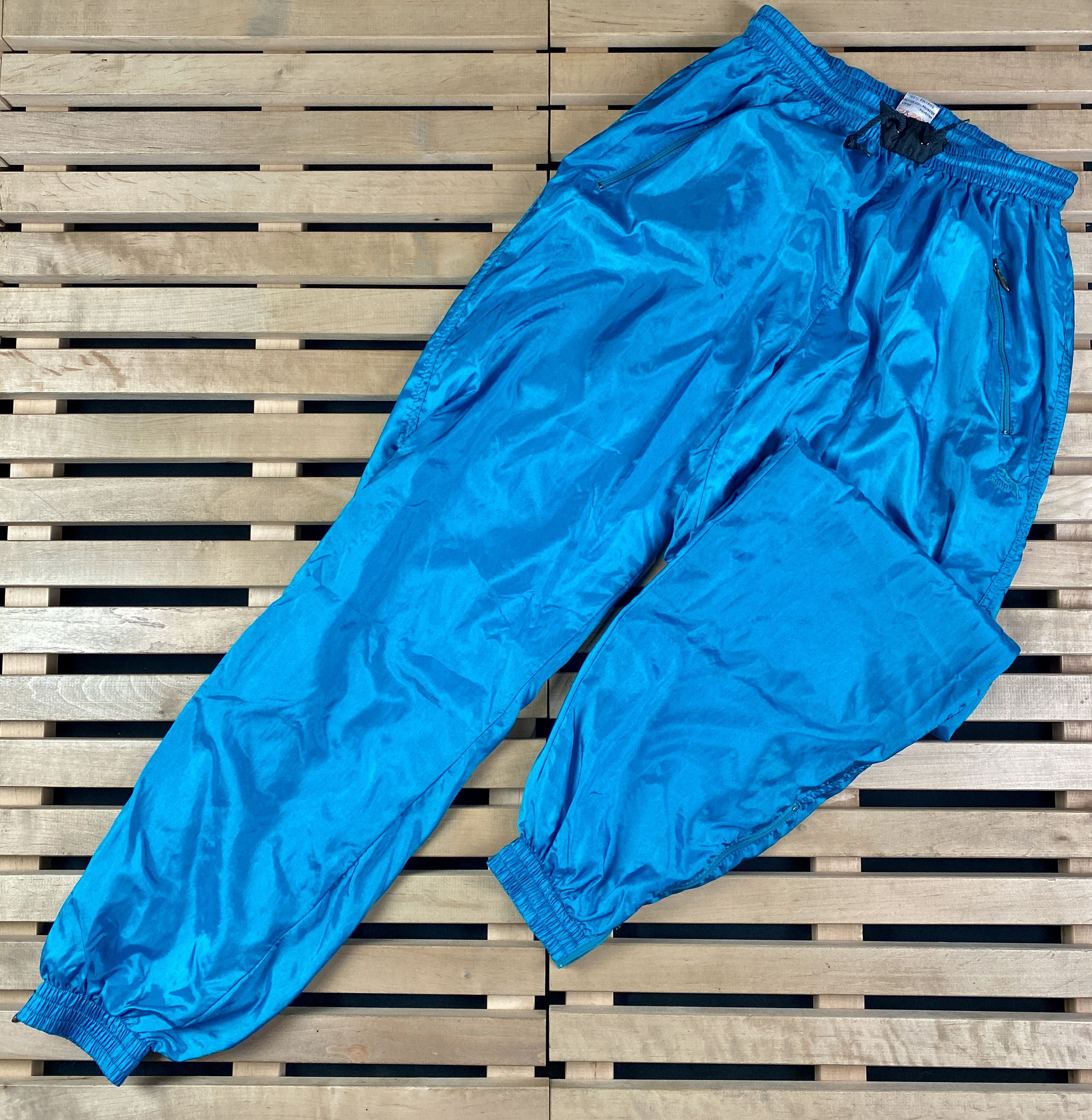 Puma × Vintage Mens Vintage Suit Track Top Puma Size 5 M/L Polyamide Size US 34 / EU 50 - 8 Thumbnail