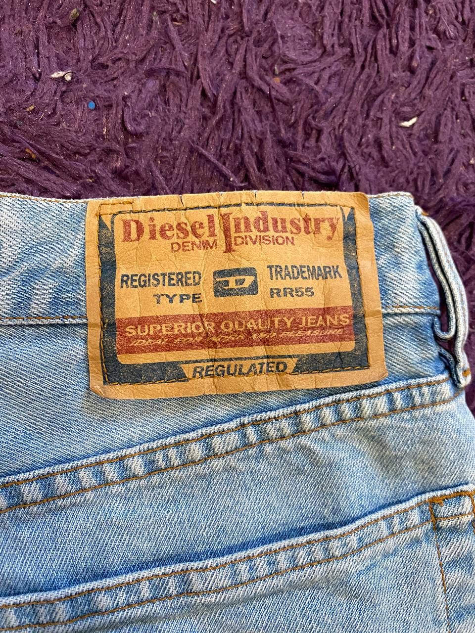 Diesel Vintage Y2K Diesel Industry Denim Distressed Jeans Size US 36 / EU 52 - 3 Thumbnail