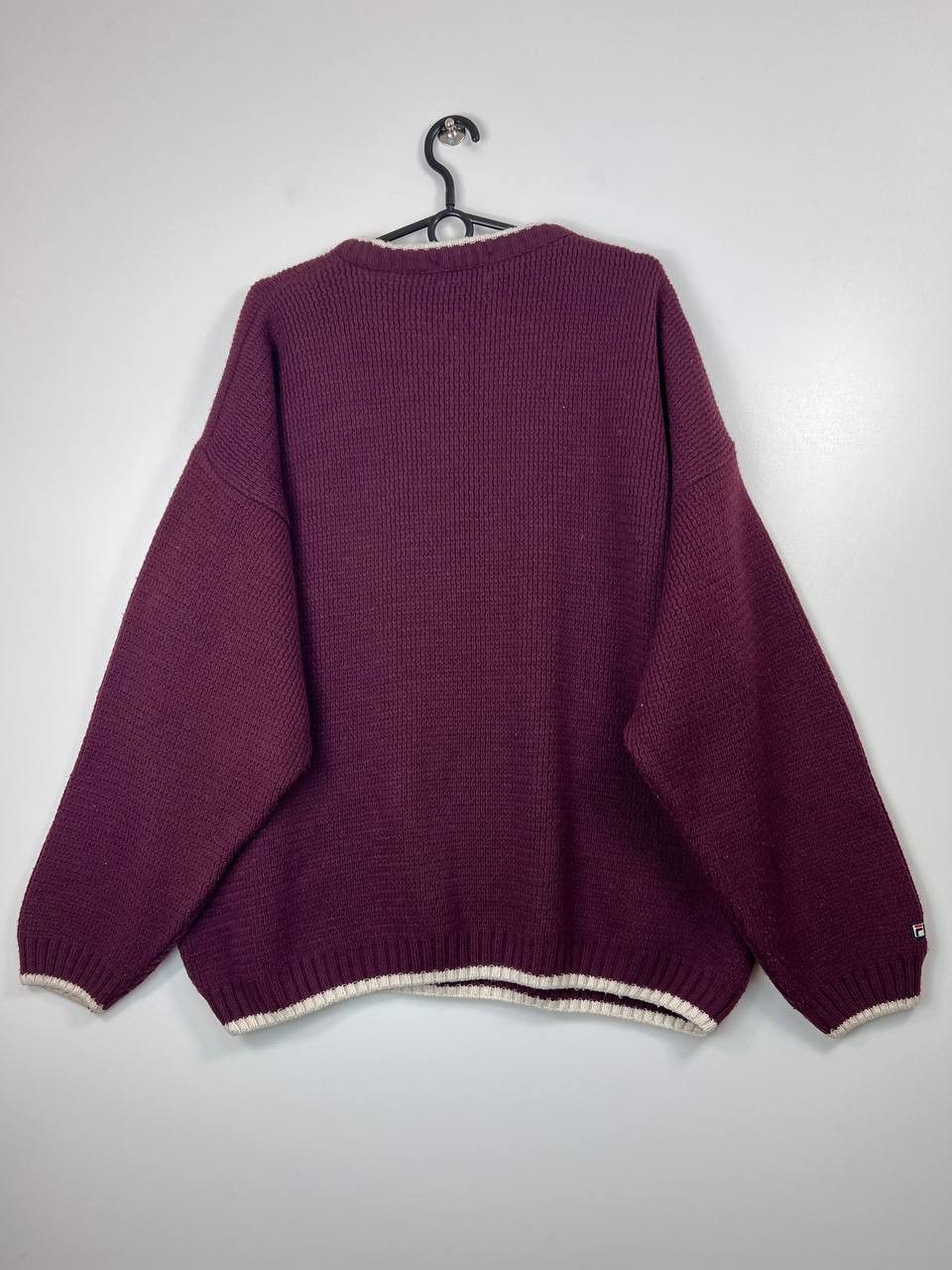 Fila Fila West Ham United Vintage Knit Sweater Claret Crewneck L Size US L / EU 52-54 / 3 - 5 Thumbnail