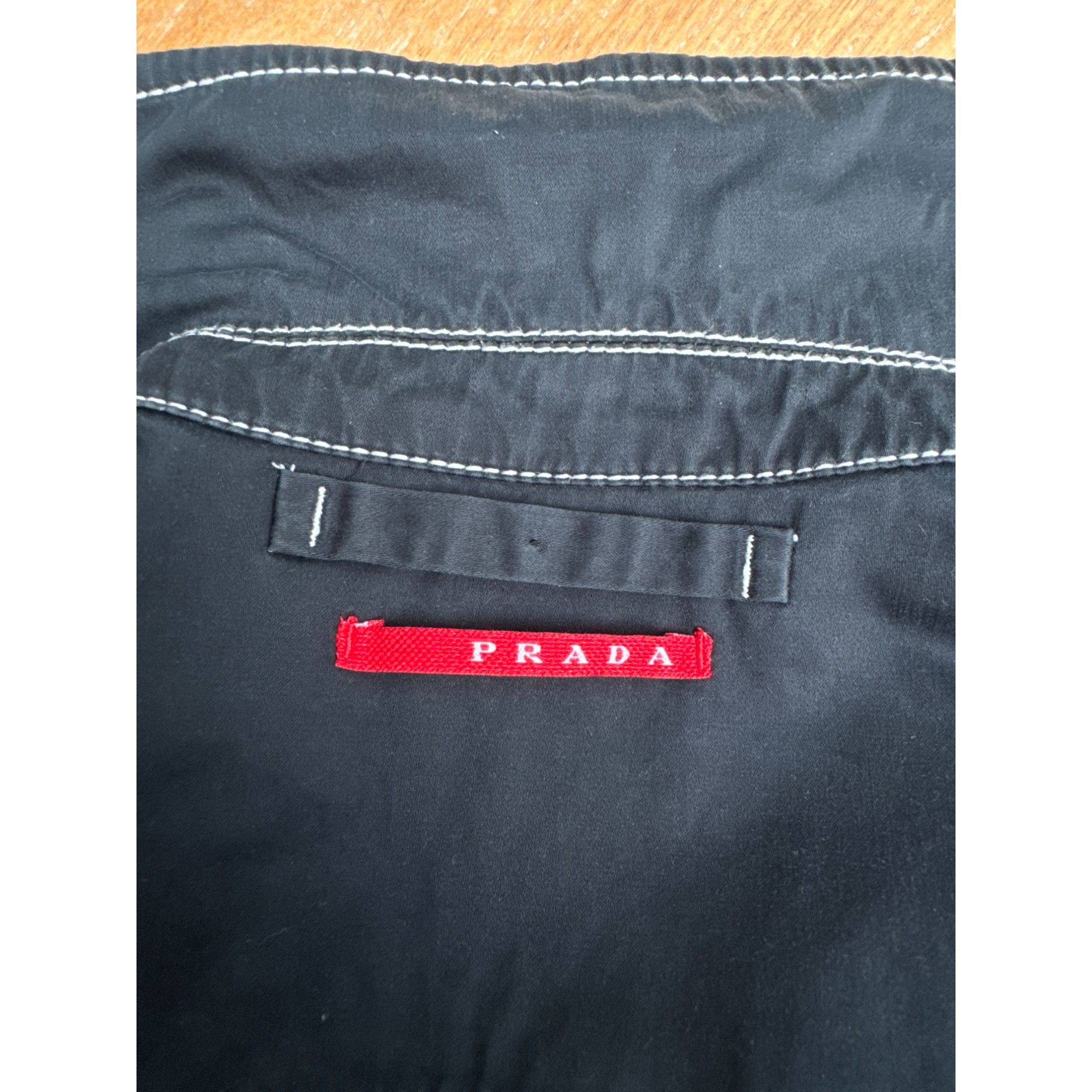 Prada Black Contrast Stitch Jacket Size S / US 4 / IT 40 - 5 Thumbnail