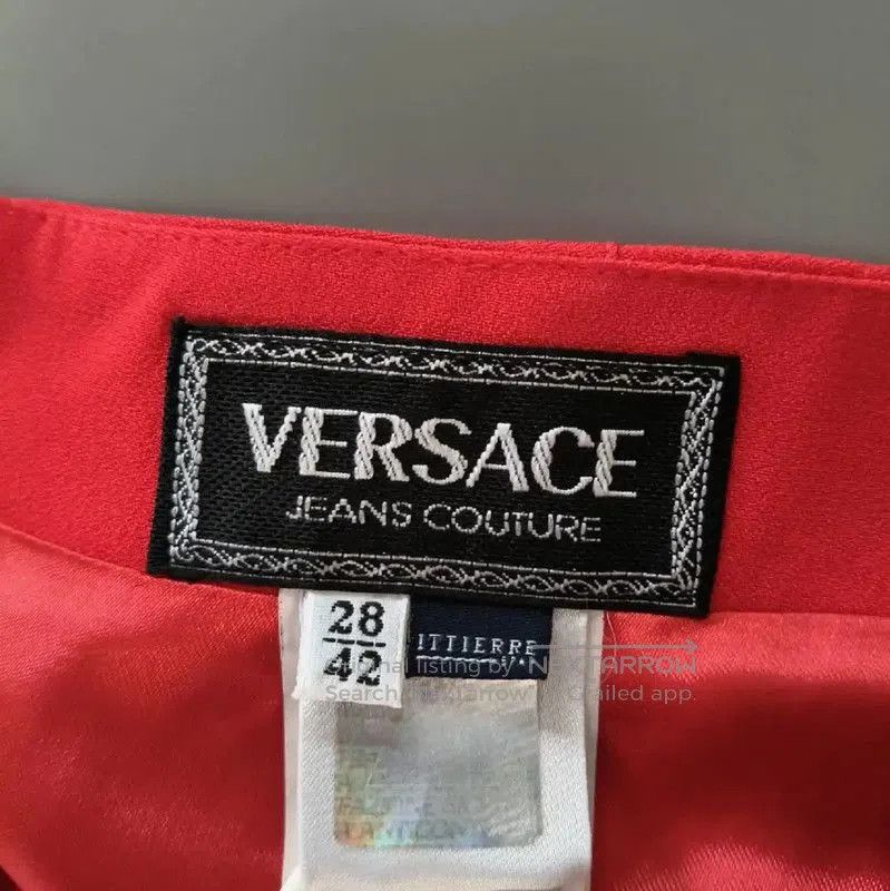 Versace Versace Red Women's Midi Skirt . Size 23" - 3 Thumbnail