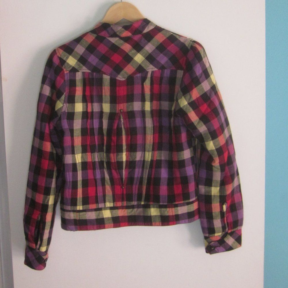 Hells Bells HELLZ Y2K Plaid Crop Jacket M Size M / US 6-8 / IT 42-44 - 3 Thumbnail