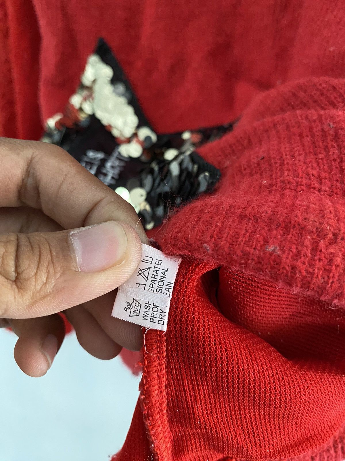 20471120 × Hysteric Glamour × Japanese Brand Echo star glitter distressed knit sweatshirt Size US M / EU 48-50 / 2 - 7 Thumbnail