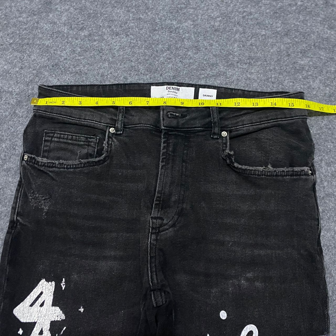 Bershka 💥Best Offer💥Bershka Skinny Punk Distressed Denim Size US 32 / EU 48 - 3 Thumbnail