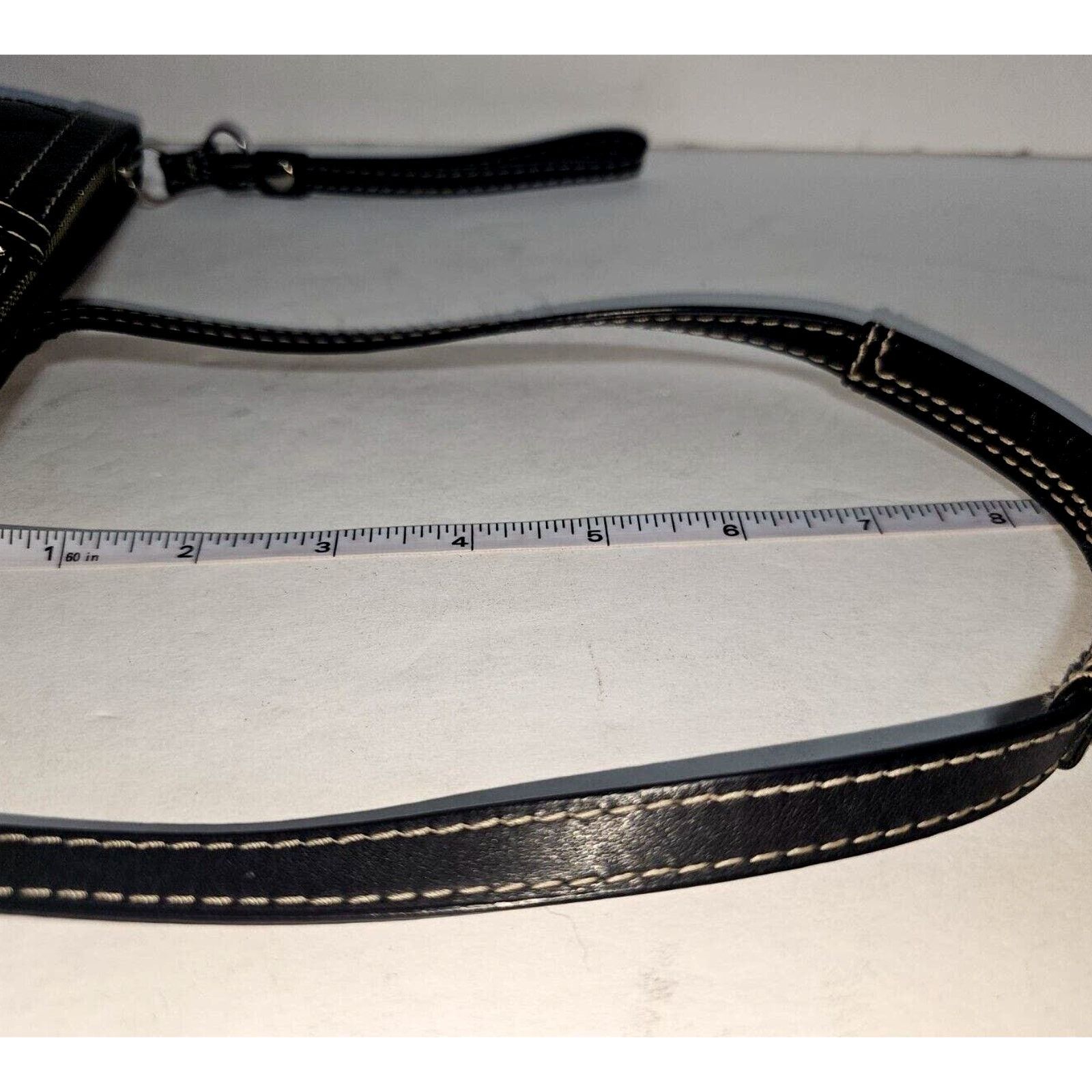 Coach Coach Purse Signature Stitched BLACK Patent Leather F15142 Size ONE SIZE - 11 Thumbnail