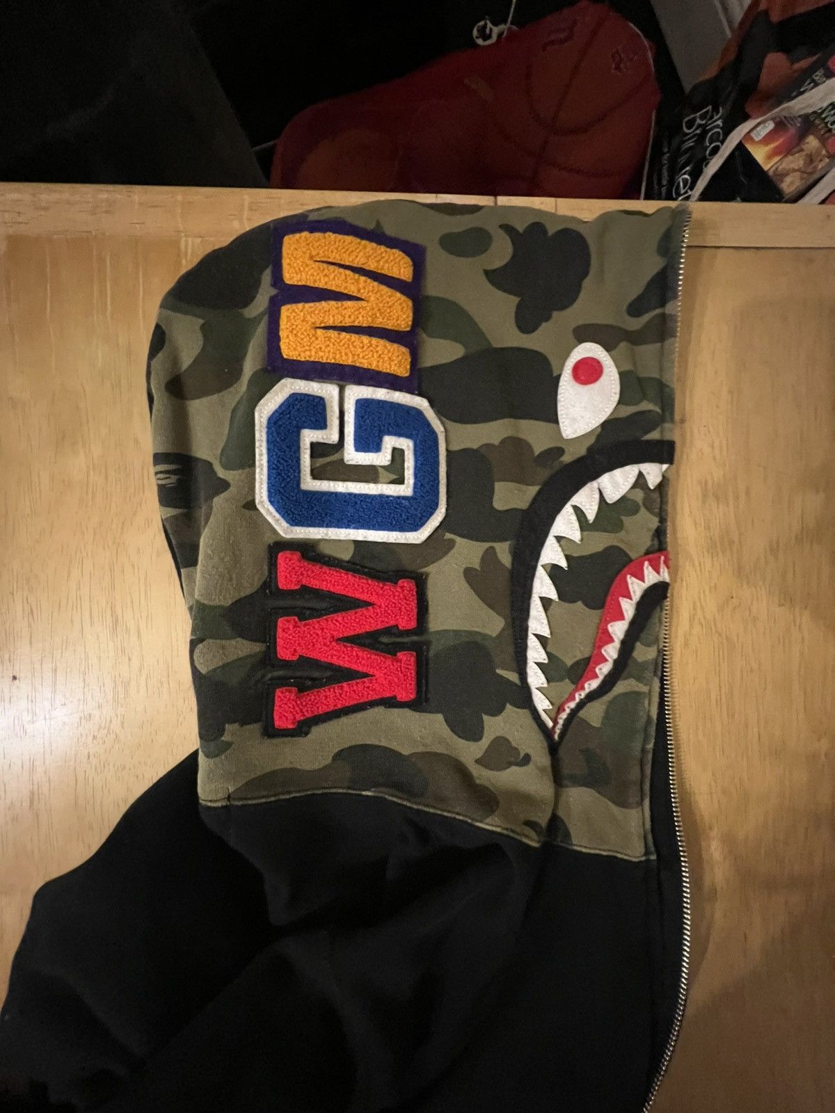 Bape 1st Camo Shark Full Zip Hoodie Size US L / EU 52-54 / 3 - 2 Thumbnail