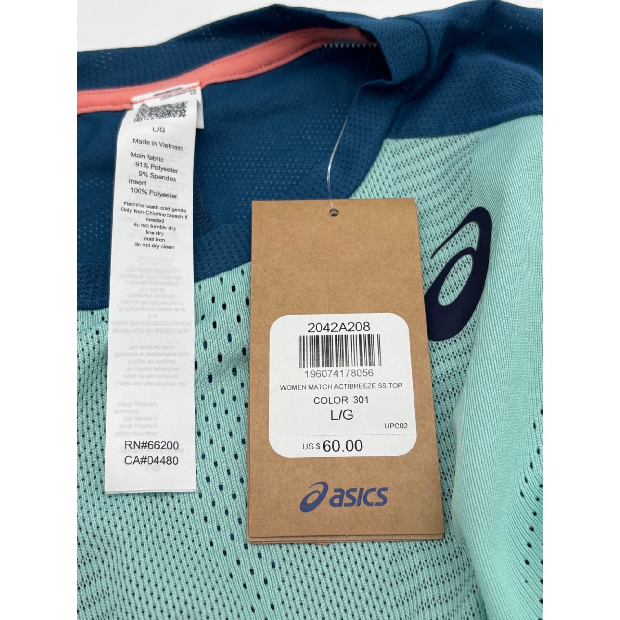 Asics ASICS Women’s Match Graphic Short Sleeve T-shirt, Oasis Gree Size L / US 10 / IT 46 - 8 Thumbnail