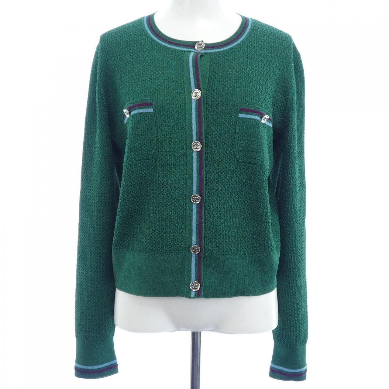 Chanel Chanel Chanel Cardigan Textile Tops P75441K10809 DUTY FREE for USA Size ONE SIZE - 1 Thumbnail