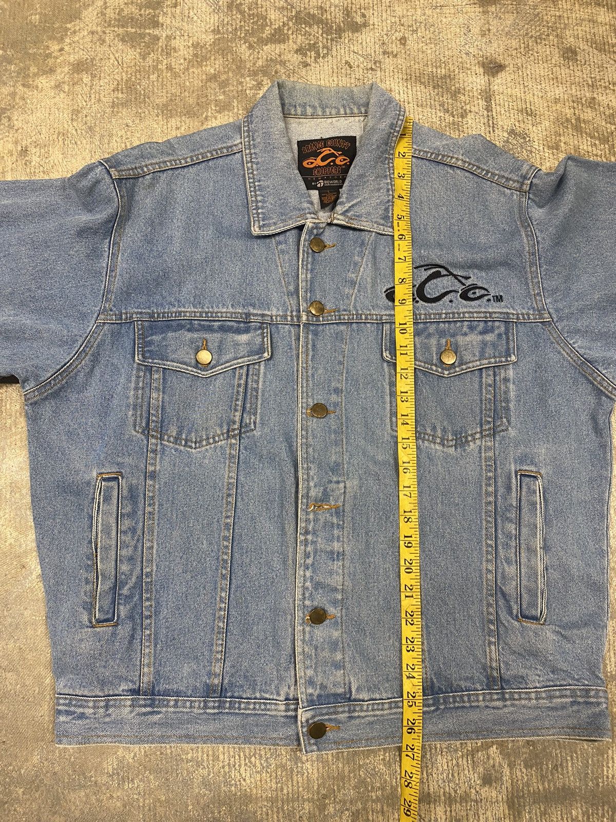 Vintage Vintage Orange County Choppers embroidered Denim Jacket Size US L / EU 52-54 / 3 - 13 Thumbnail