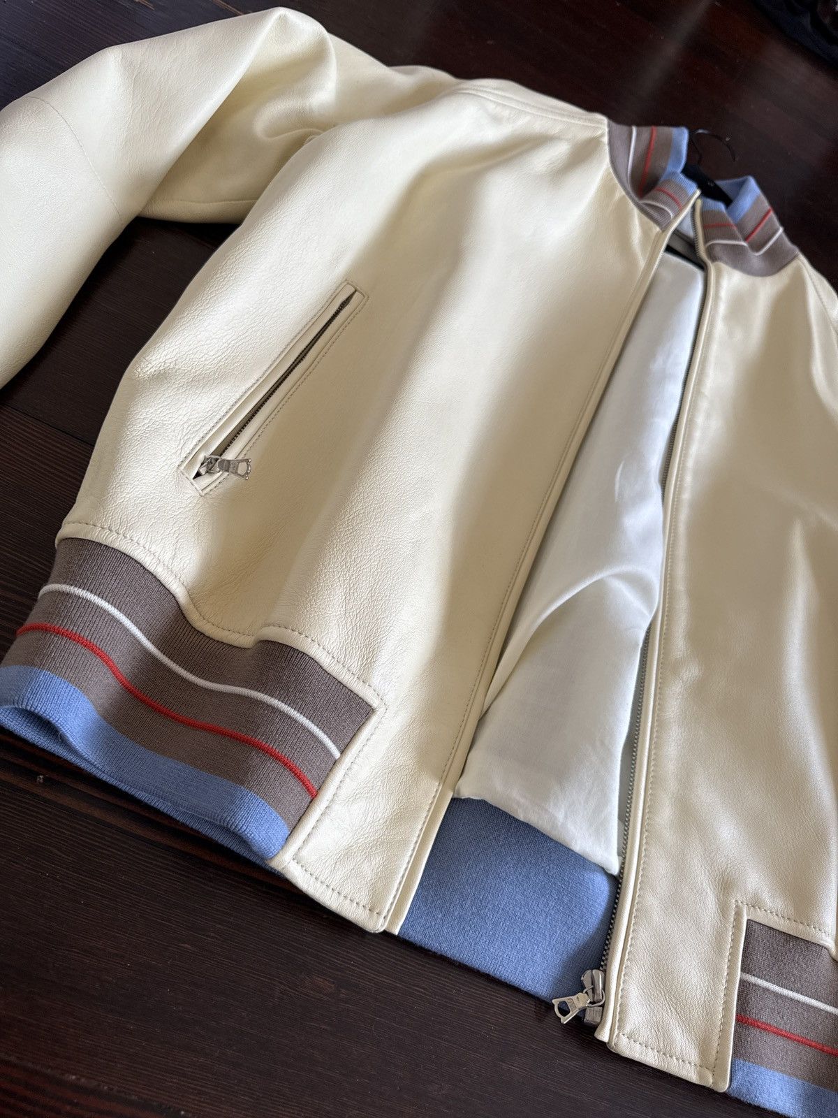 Wales Bonner Wales Bonner Lambskin SAMPLE Bomber Size US M / EU 48-50 / 2 - 6 Thumbnail
