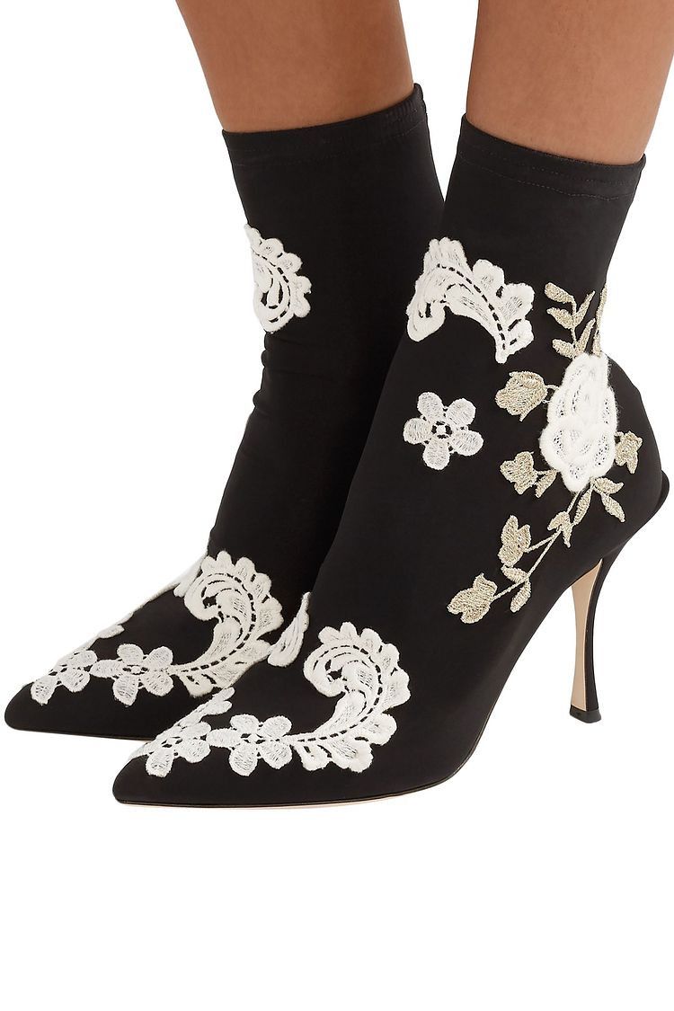 Dolce & Gabbana o1y0825 Spool Heel Ankle Boots in Multicolor Size US 4 / IT 34 - 4 Thumbnail