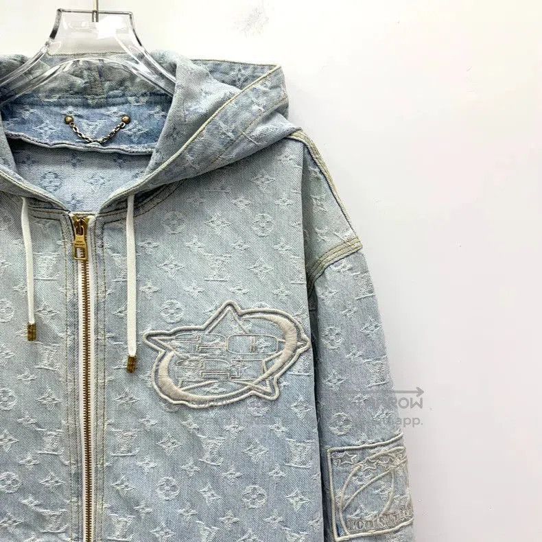 Louis Vuitton Louis Vuitton x NBA Denim Hooded Jacket. Size US XL / EU 56 / 4 - 3 Thumbnail