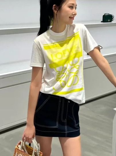 Loewe LOEWE White turtleneck T-shirt for ladies Size XS / US 0-2 / IT 36-38 - 4 Thumbnail