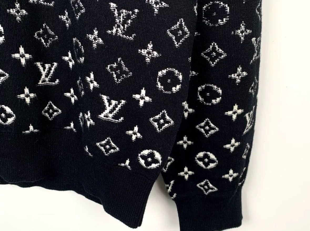 Louis Vuitton Louis Vuitton Lv black cotton long sleeved knitted sweater Size US L / EU 52-54 / 3 - 4 Thumbnail