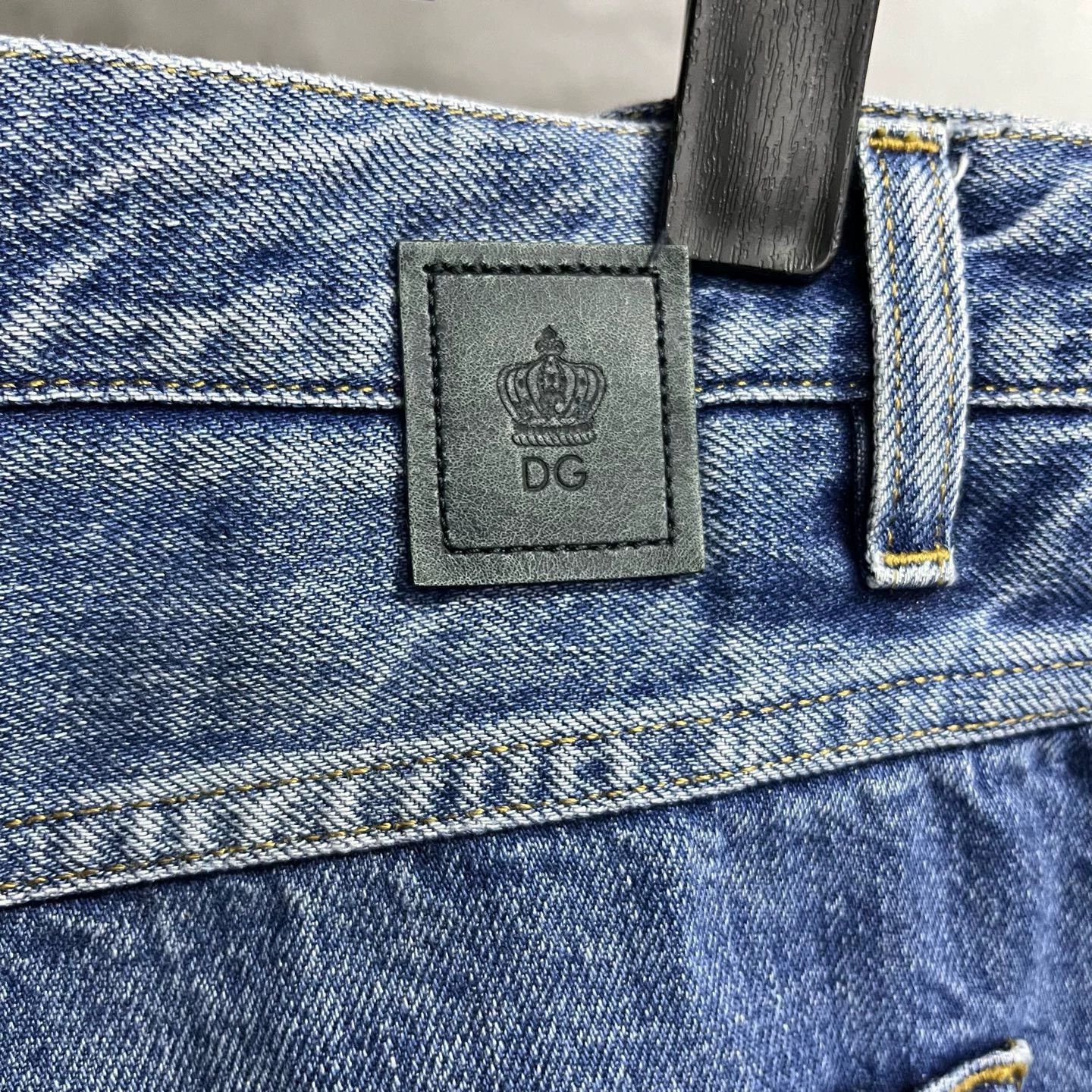 Dolce & Gabbana blue patterned mid-rise denim jeans Size US 30 / EU 46 - 4 Thumbnail