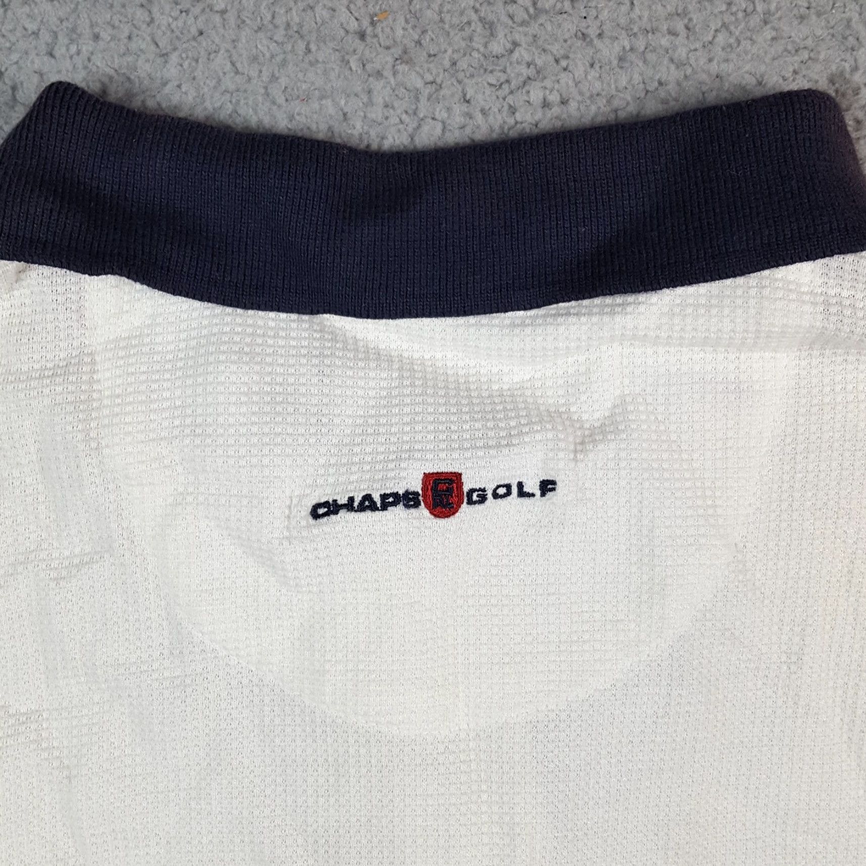 Chaps VINTAGE Chaps Golf Polo Shirt Striped Collared Polo Size M Blue Cotton Knit 90s Preppy Golf Logo Shirt Mens Size US M / EU 48-50 / 2 - 7 Thumbnail