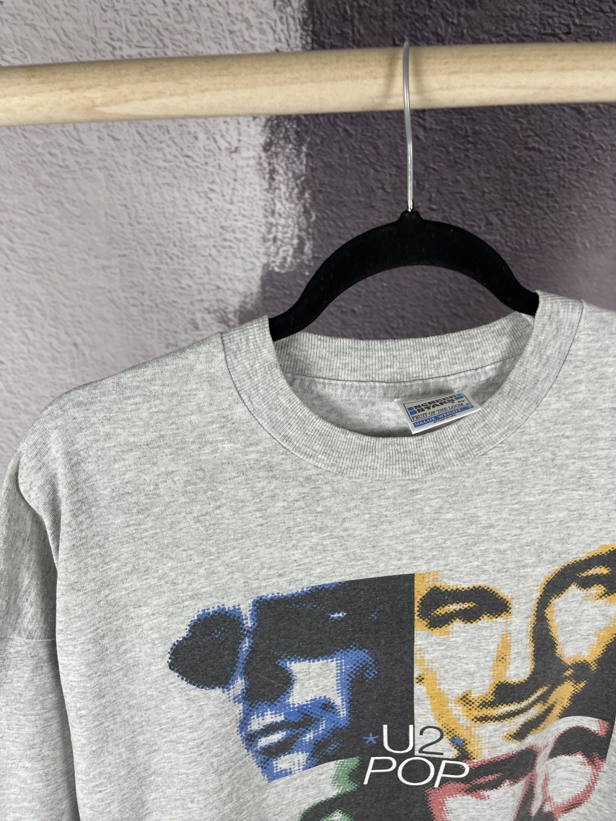 Band Tees U2 POP vintage 90s Screen Stars FotL band tee shirt Size US XL / EU 56 / 4 - 9 Thumbnail