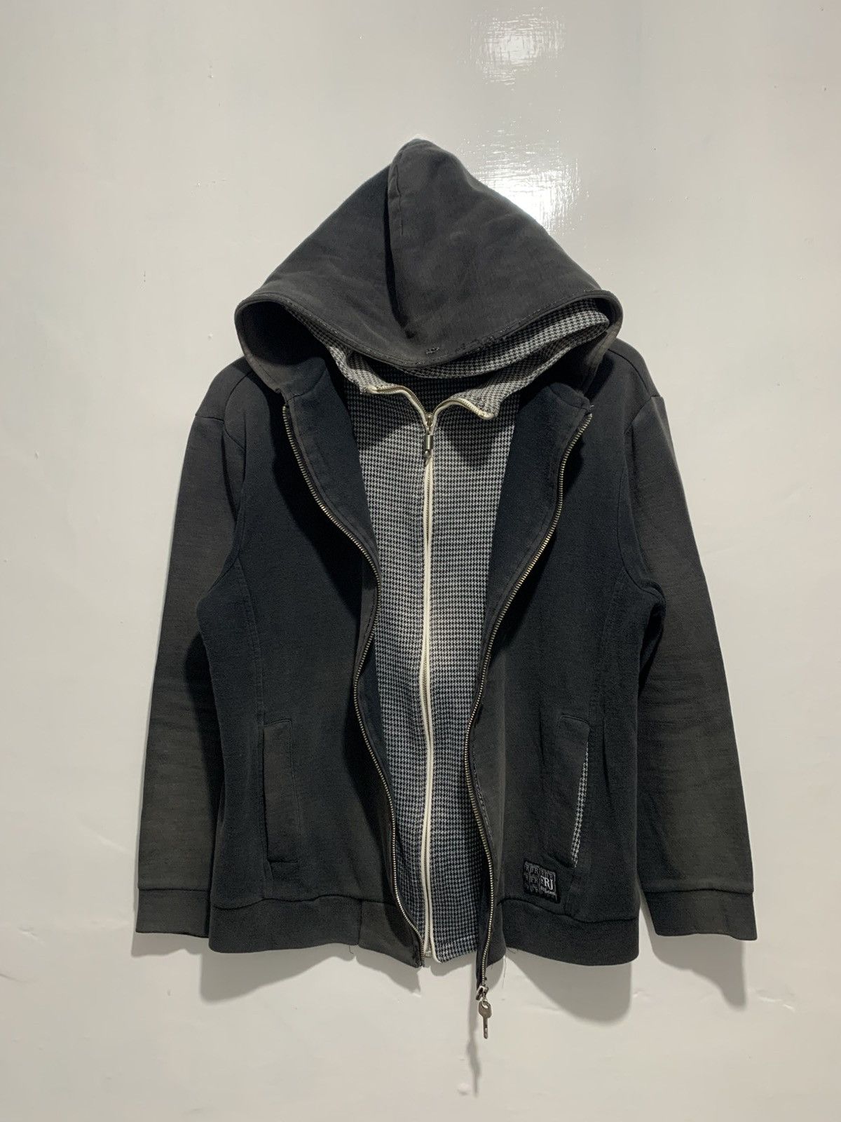 Japanese Brand Rare FRJ Japanese Double Layer Sunfaded Distressed Jacket Size US M / EU 48-50 / 2 - 8 Thumbnail
