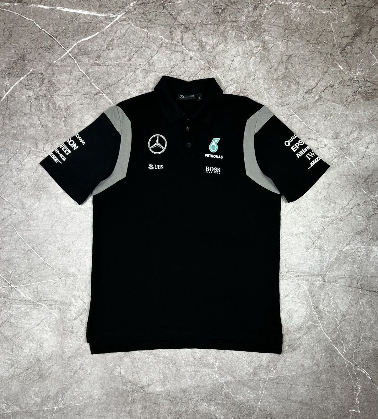 Mercedes-Benz Men's Mercedes Benz Petronas Hugo Boss Black Racing Polo Size US XL / EU 56 / 4 - 2 Thumbnail