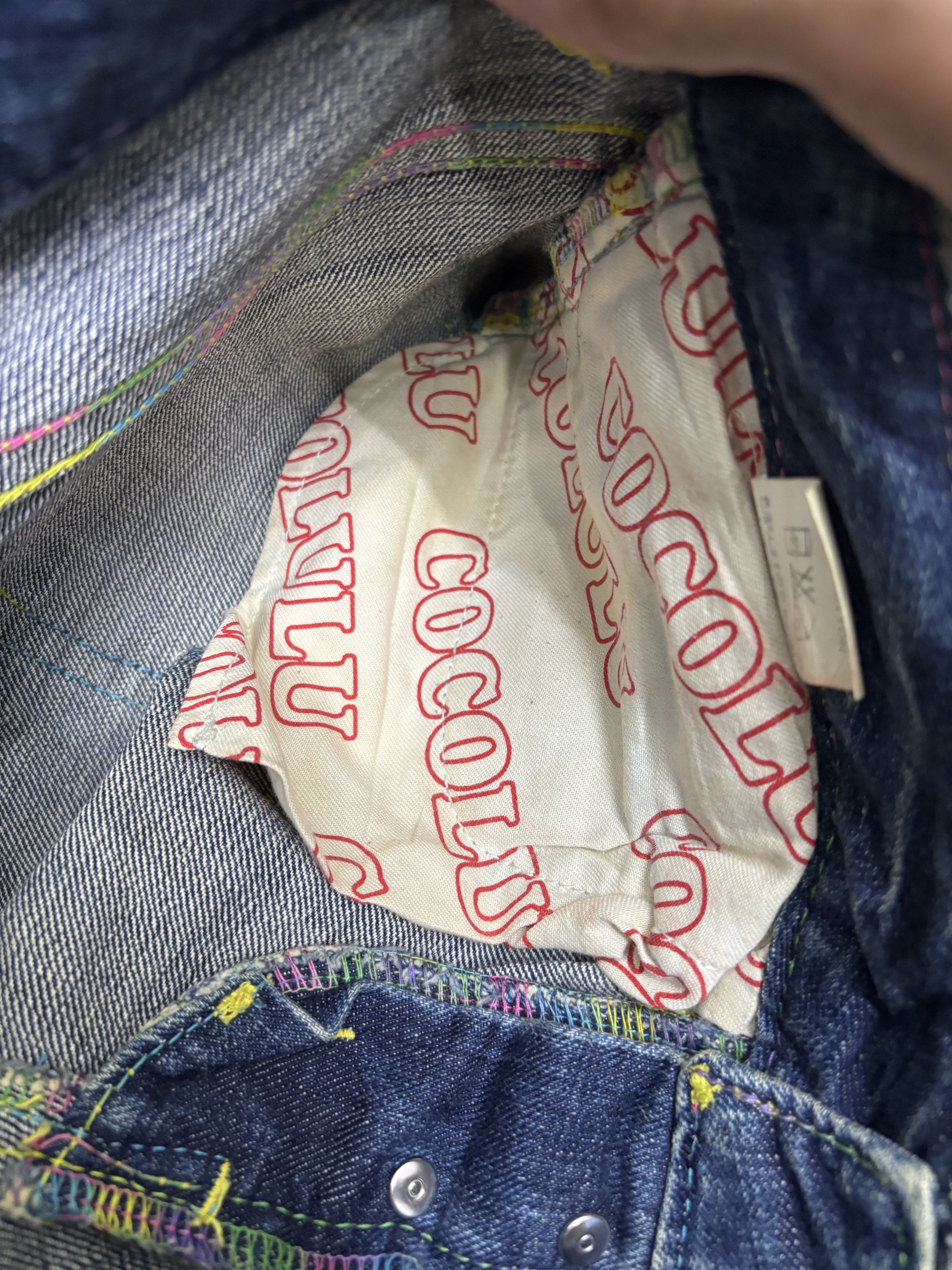 If Six Was Nine × Japanese Brand × Le Grande Bleu (L.G.B.) Vintage Co&Lu Cocolulu Statement Denim Jeans Low Rise Size US 31 - 12 Thumbnail