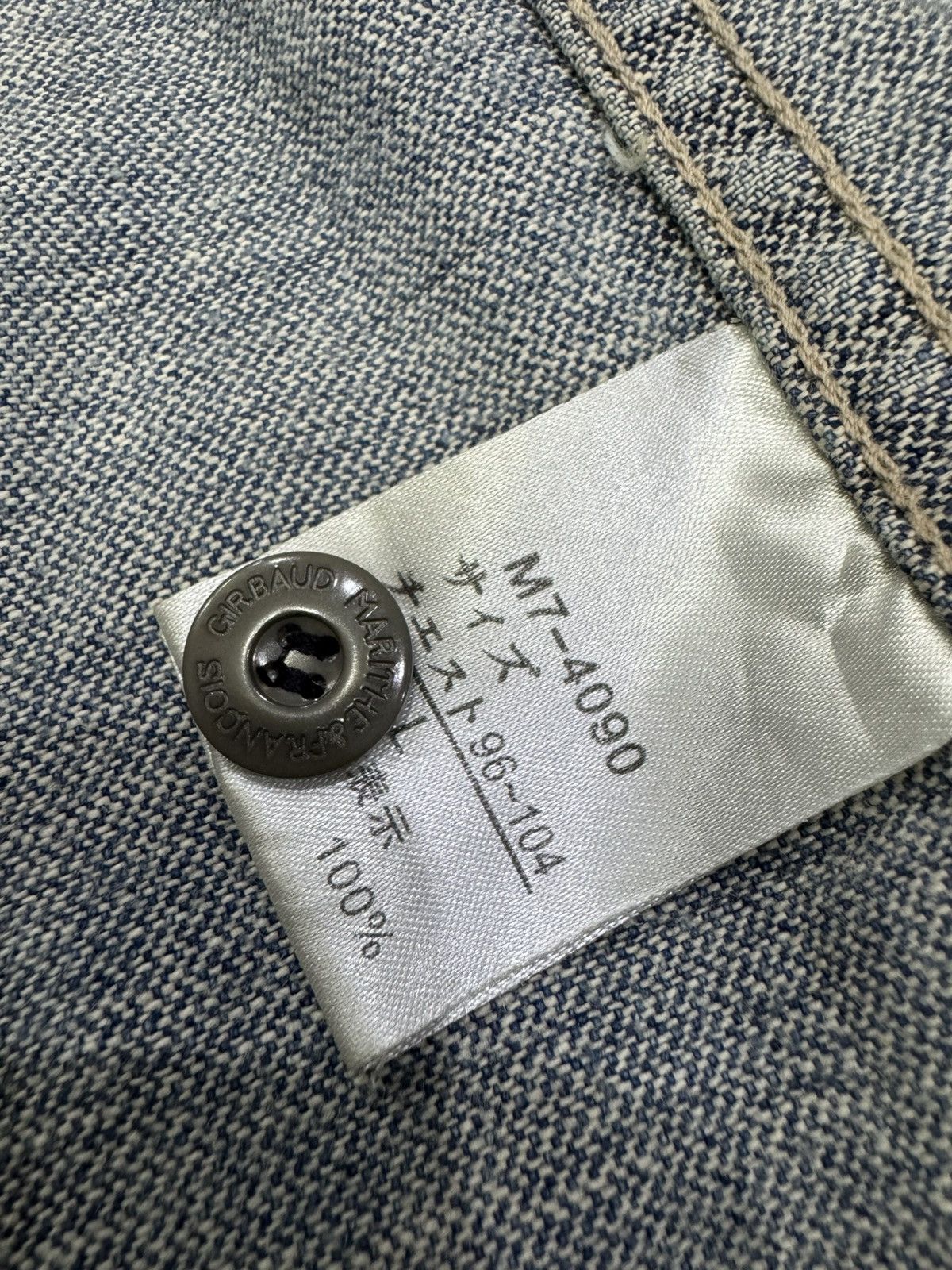 Marithe + Francois Girbaud MARITHE FRANCOIS GIRBAUD DISTRESSED DENIM JACKET Size US L / EU 52-54 / 3 - 5 Thumbnail