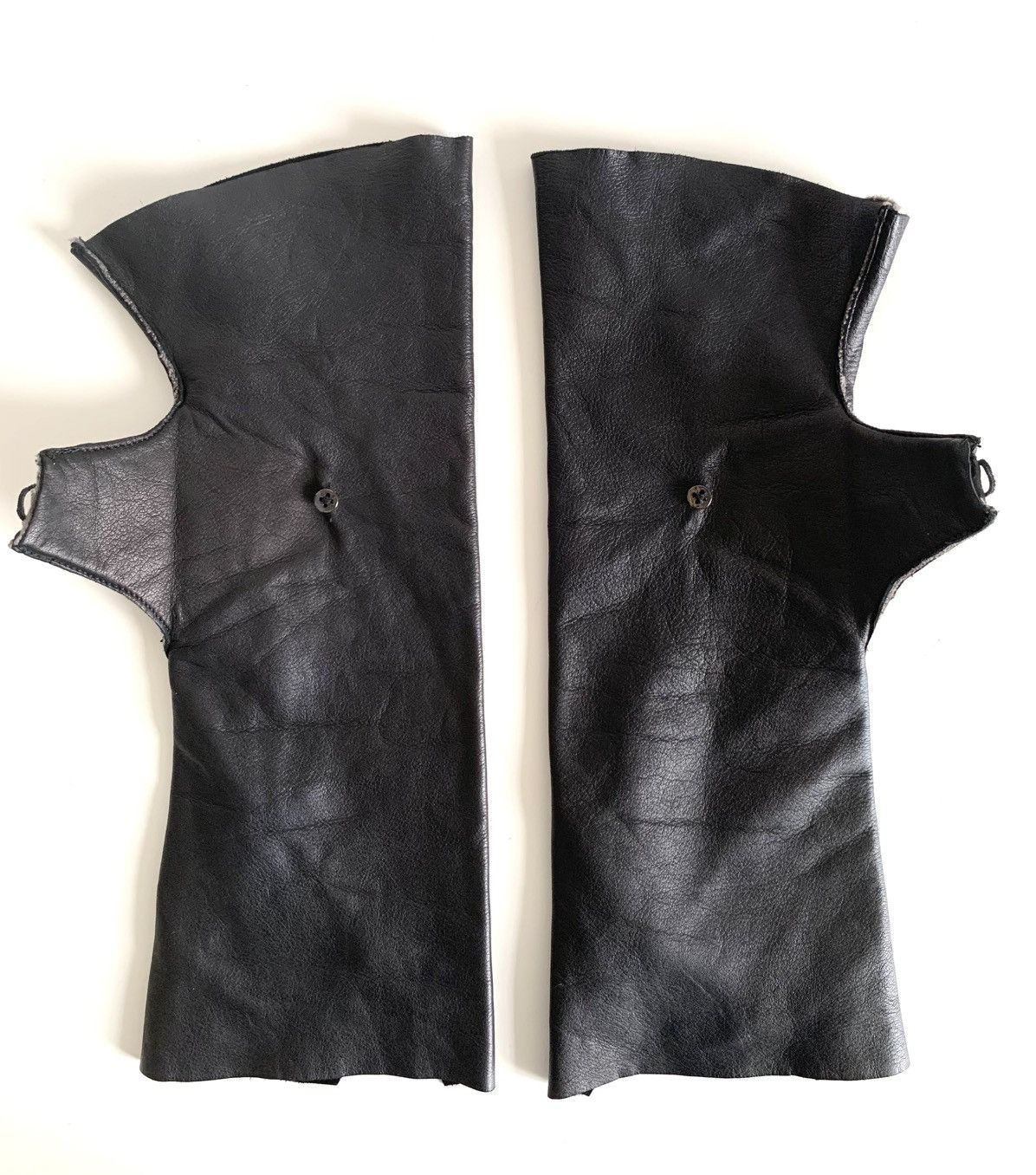 Other M+ fingerless leather gloves Size ONE SIZE - 3 Thumbnail