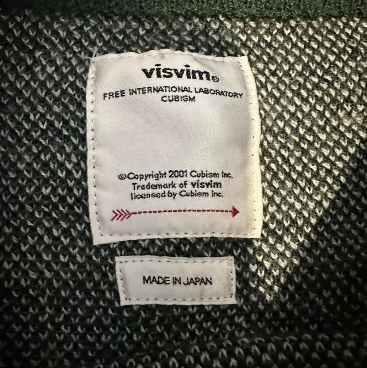 VISVIM 18AW VINTAGE JACQUARD KNIT Woolen Knitted Shirt