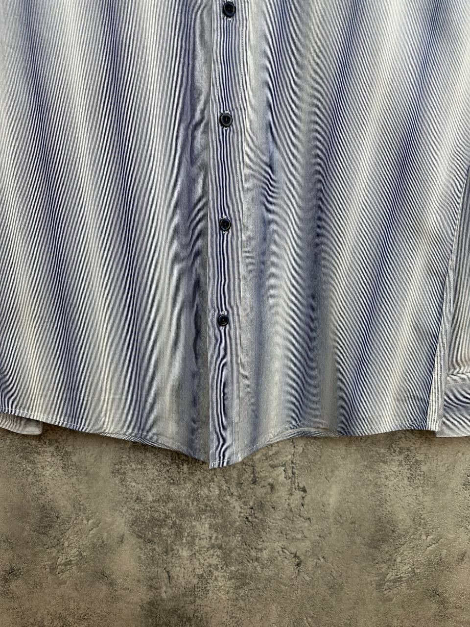 Emporio Armani Emporio Armani Vintage Striped Button Up Shirt Made Italy LS Size US M / EU 48-50 / 2 - 7 Thumbnail