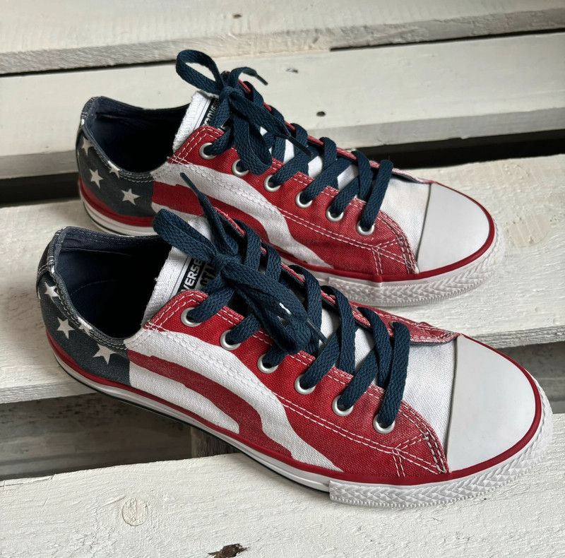 Converse Converse all star USA flag vintage 90's Size US 6 / IT 36 - 3 Thumbnail