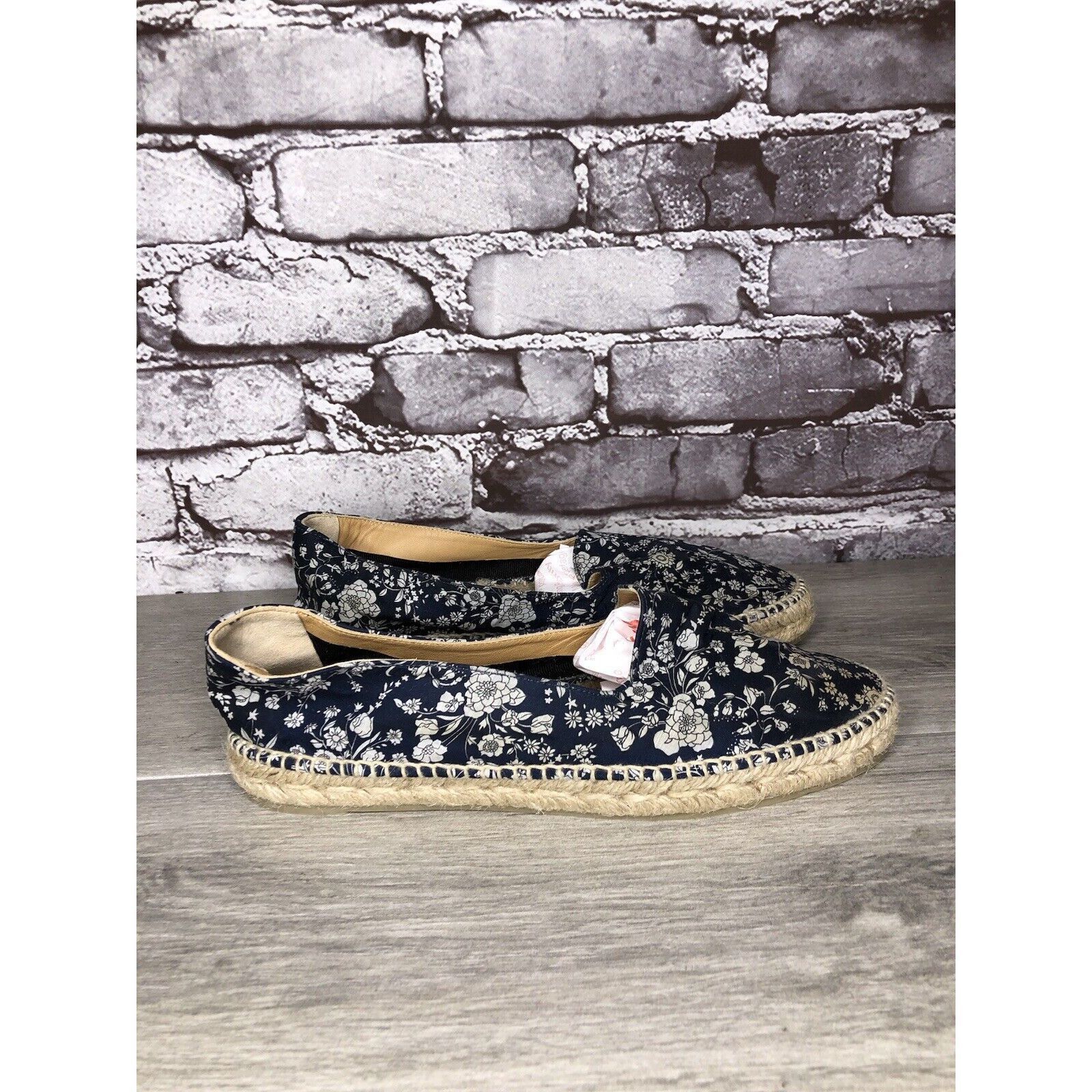 Castaner Castaner Espadrilles Blue Floral Canvas Fabric Slip On Flats Size US 7.5 / IT 37.5 - 18 Thumbnail