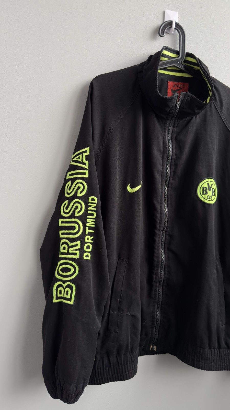 Nike × Vintage NIKE Borussia Dortmund Jacket Vintage Football Jersey 90s Size US L / EU 52-54 / 3 - 2 Thumbnail