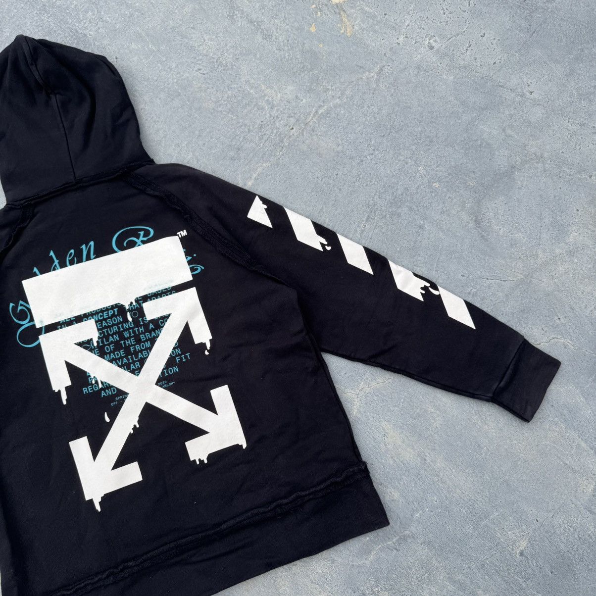 Off-White Off White X Virgil Abloh Black Dripping Arrow Hoodie Size US XS / EU 42 / 0 - 4 Thumbnail