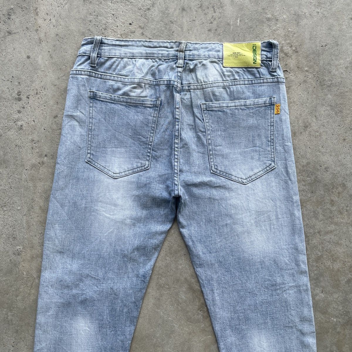 New Era × Stussy Stussy 556 Ripped Faded Jeans Distressed Pants W31 Size US 31 - 10 Thumbnail