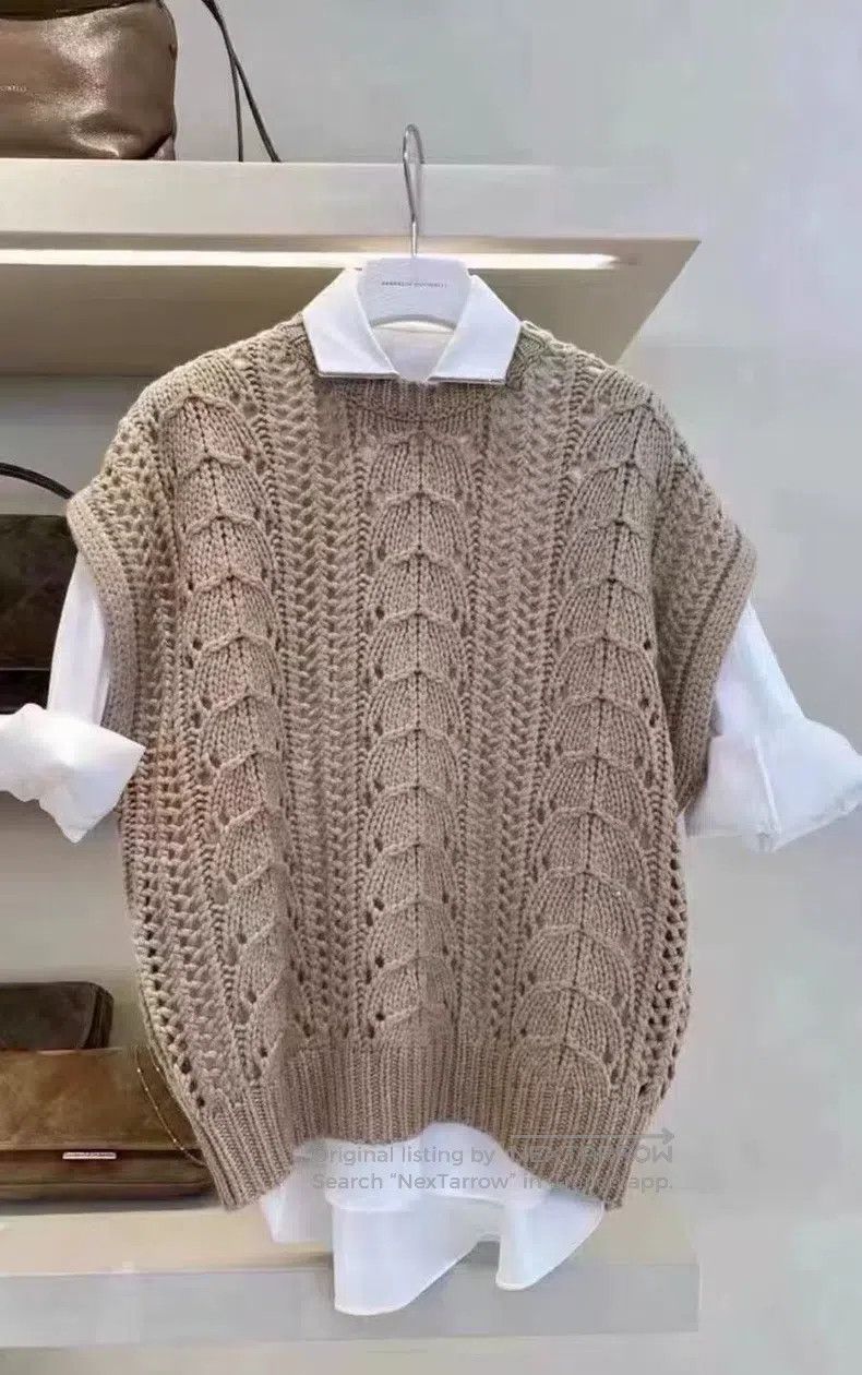 Brunello Cucinelli Brunello Cucinelli Small Sequin Cashmere Sweater Size L / US 10 / IT 46 - 1 Thumbnail