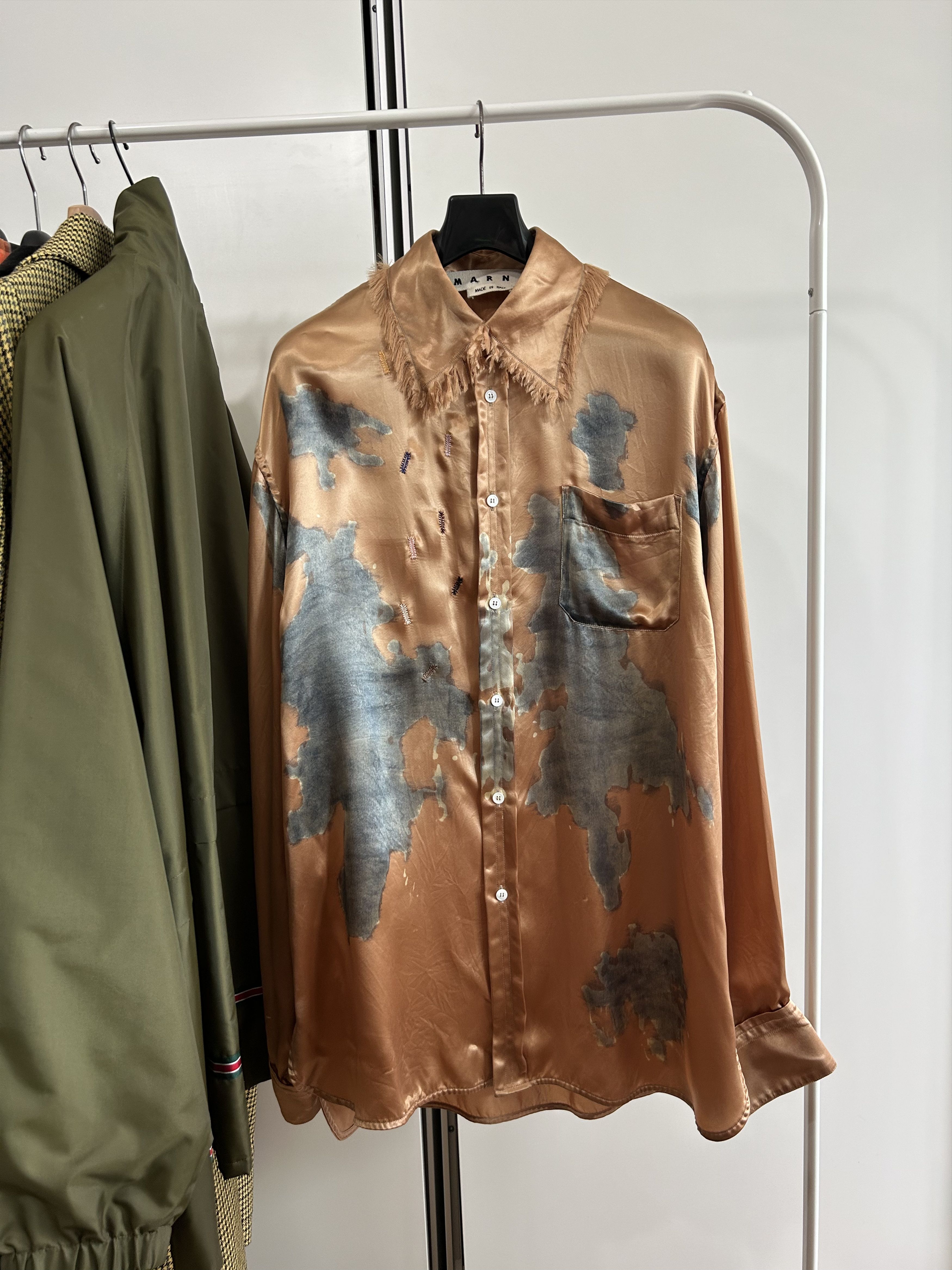 Marni MARNI Pony Hair Print Embroidery Shirt Size US M / EU 48-50 / 2 - 1 Thumbnail