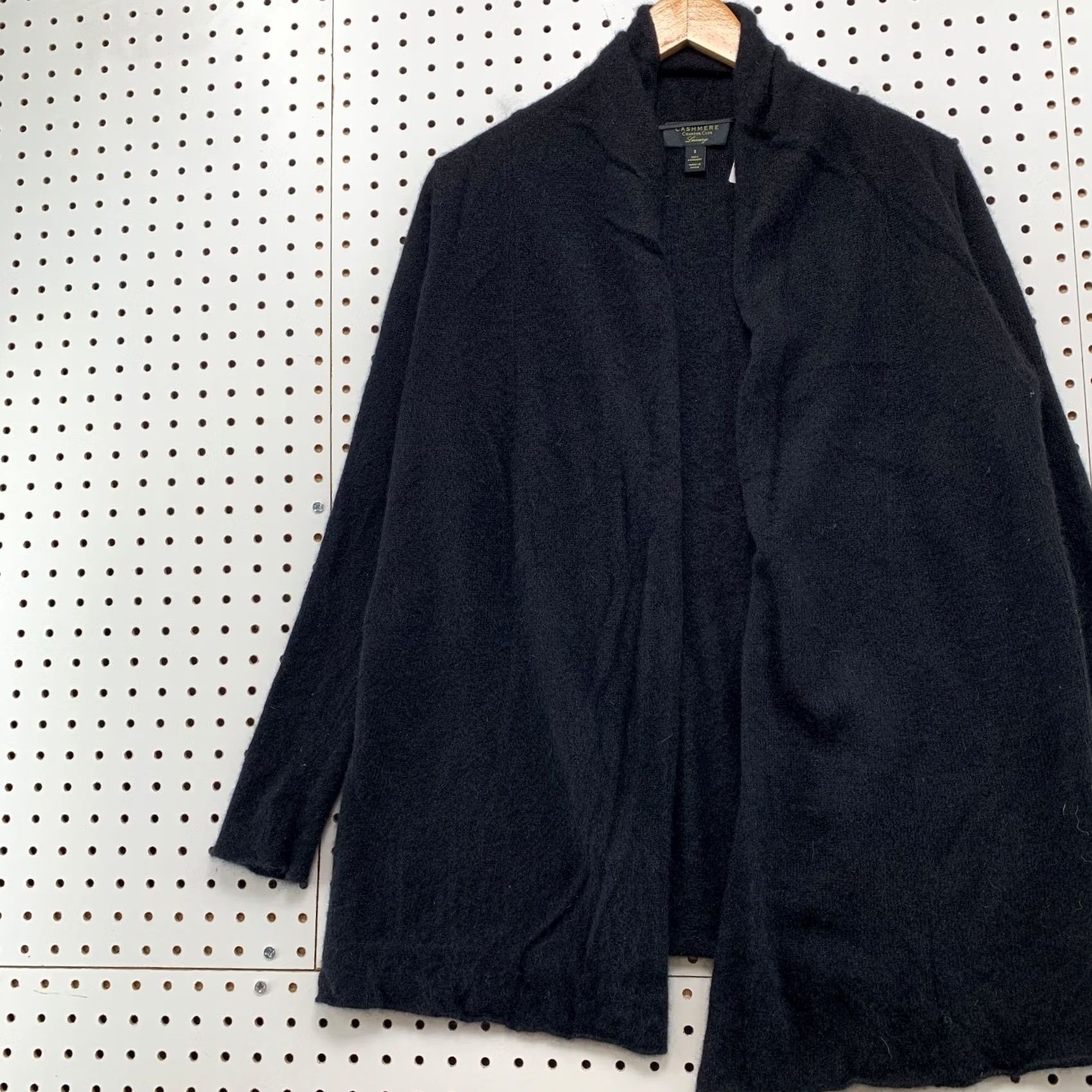 Charter Club Charter Club Cardigan Sweater Womens Small Black 100% Cashmere Open Front Cardigan Winter Fall Spring Men/Women Size S / US 4 / IT 40 - 5 Thumbnail