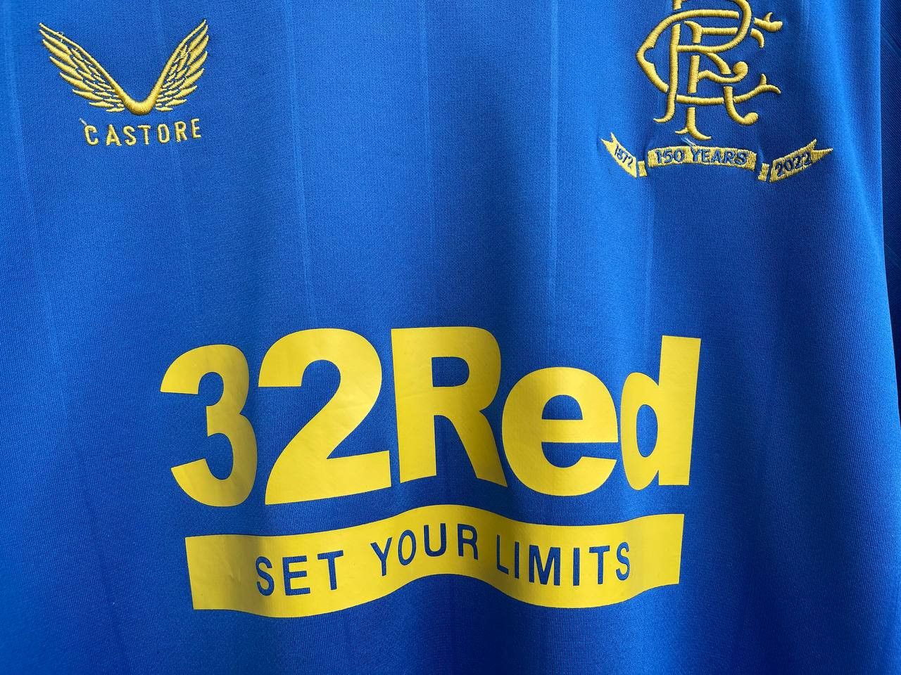 Vintage Glasgow Rangers 2021 2022 home soccer shirt jersey kit tee Size US L / EU 52-54 / 3 - 3 Thumbnail