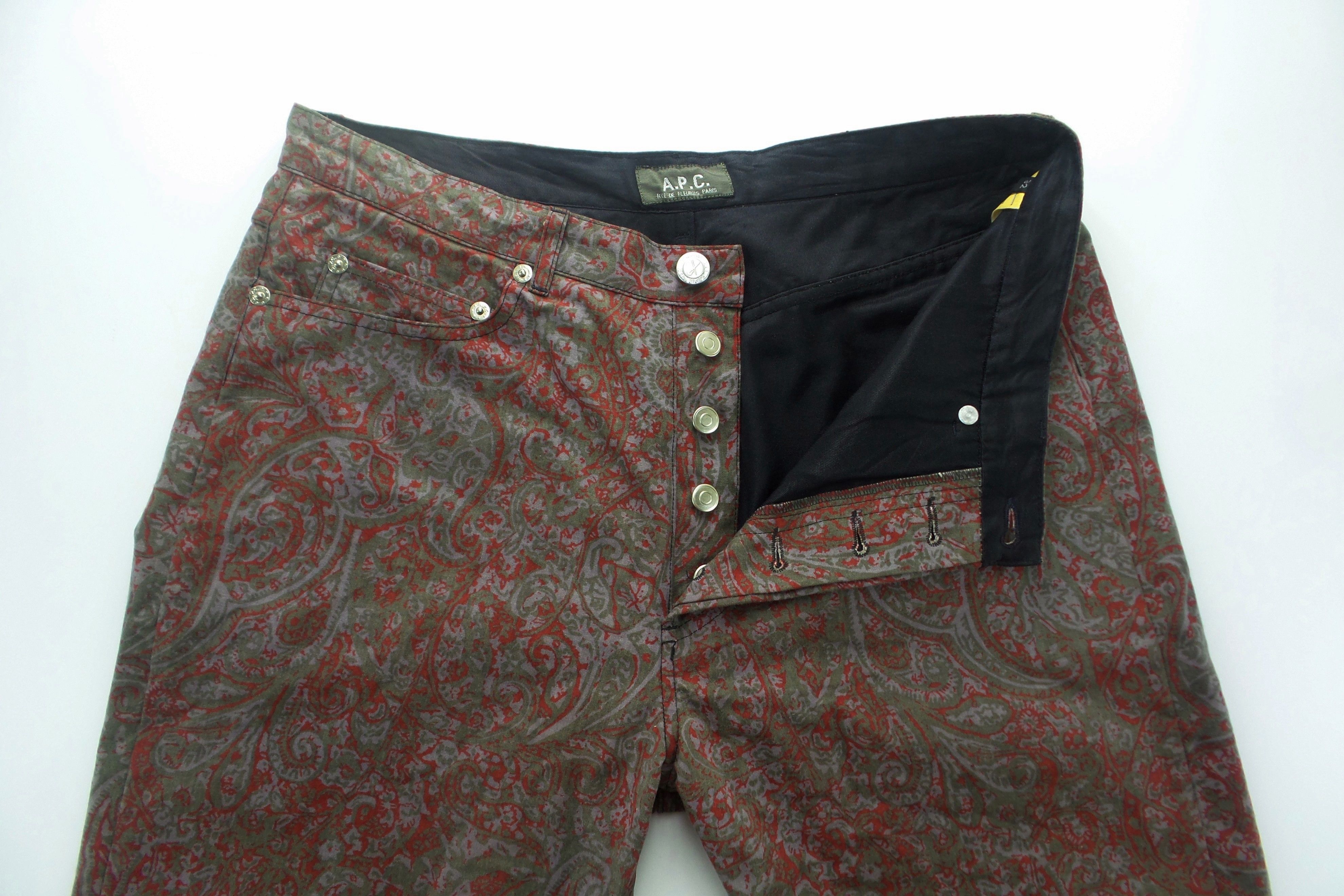 A.P.C. A.P.C. Paisley Design Jeans W30xL43.5 Size US 32 / EU 48 - 3 Thumbnail