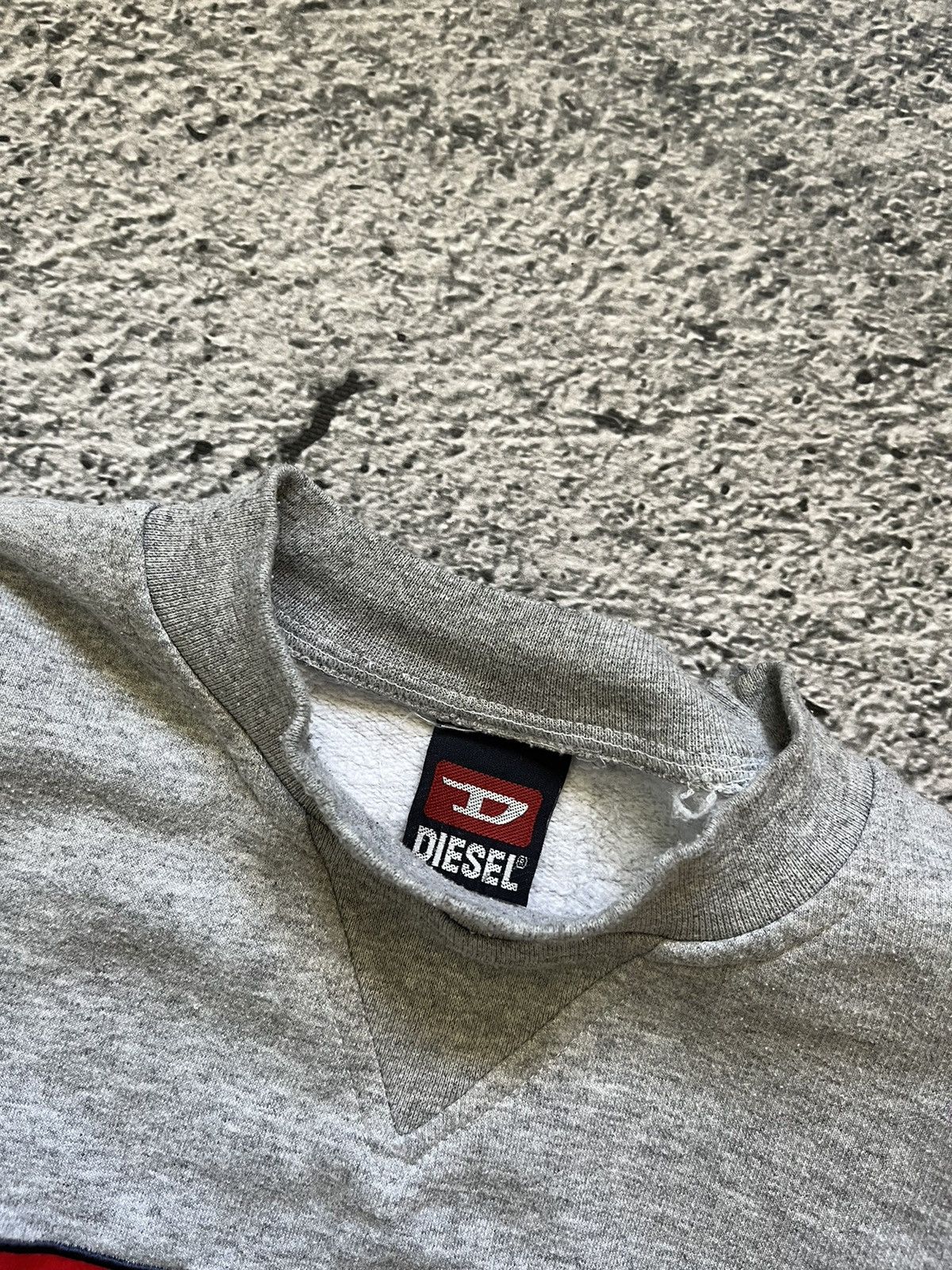 Vintage 90s DIESEL Retro Big Logo Boxy Sweatshirt Y2K Style