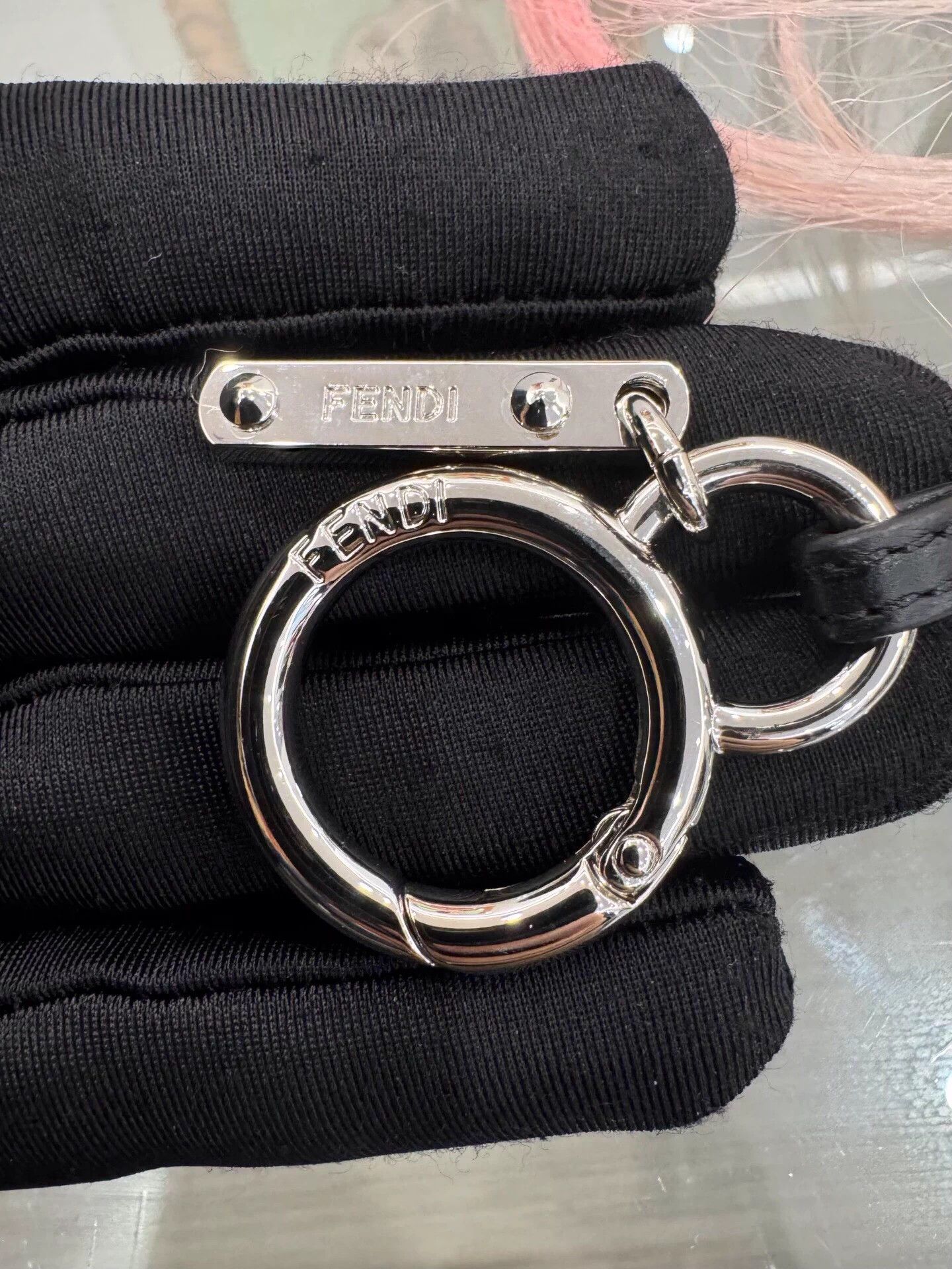 Fendi Fendi x Karl Pink Mink Logo Tassel Keychain Size ONE SIZE - 7 Thumbnail