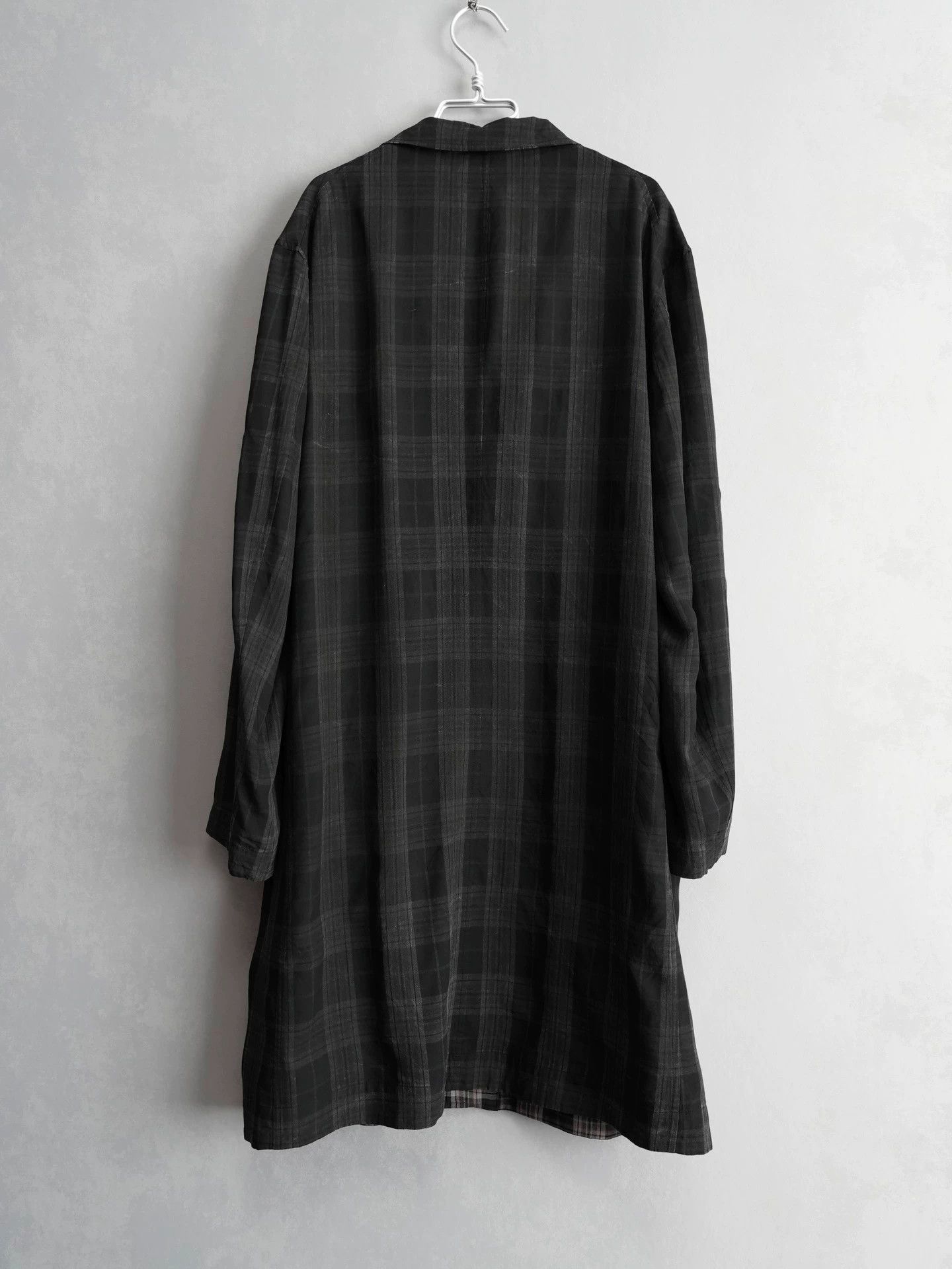 Yohji Yamamoto Yohji Yamamoto 00SS Bad Boy Dbl Check Long Jacket Size US L / EU 52-54 / 3 - 2 Thumbnail