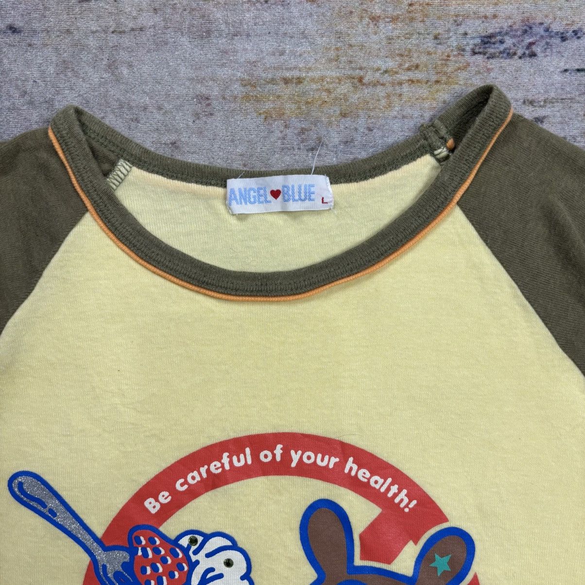 Angel Blue 2000s Angel Blue - Don't Eat Too Much Baby Tee Size M / US 6-8 / IT 42-44 - 9 Thumbnail