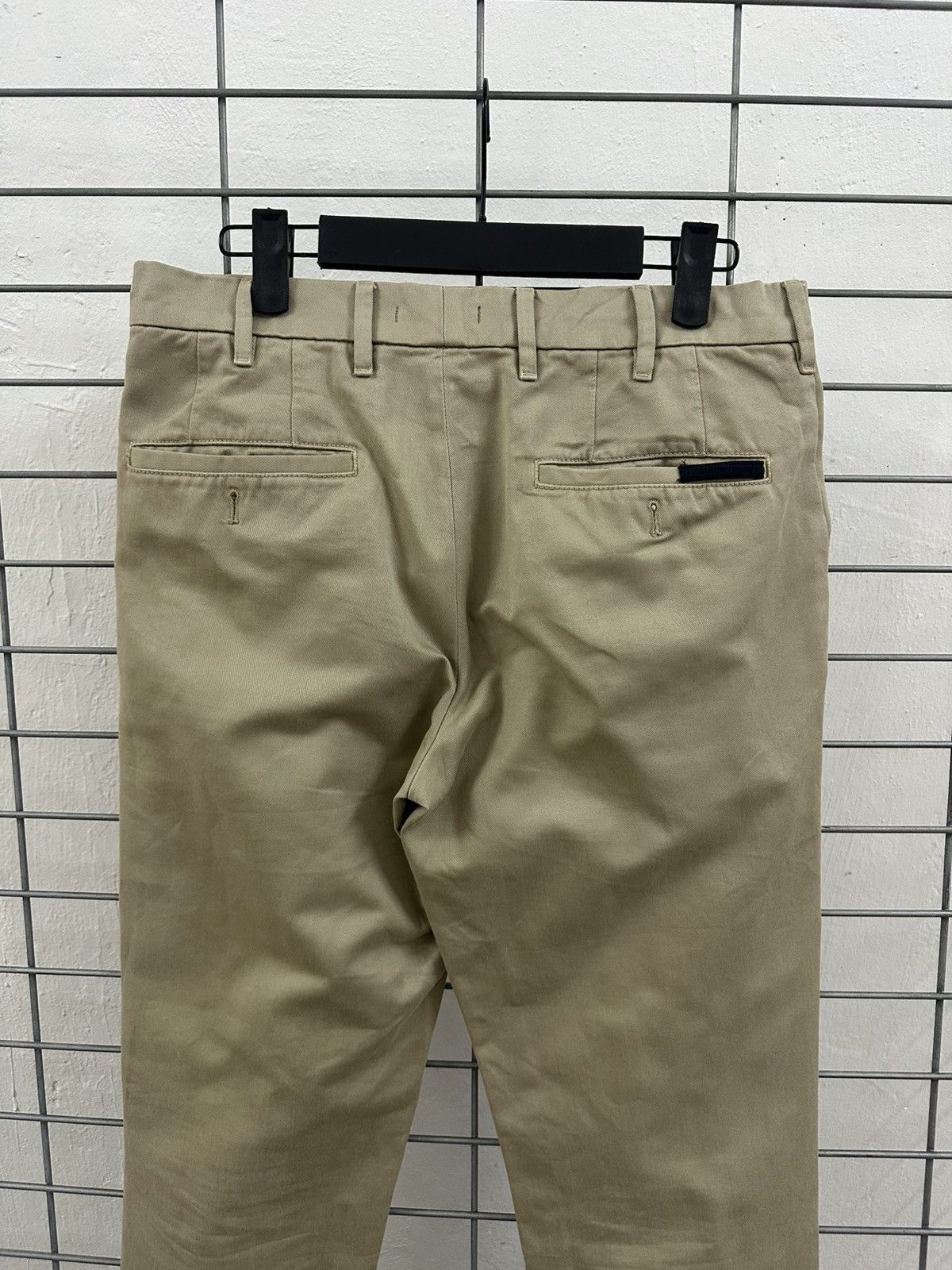 Prada Prada SPH07B Cotton Gabardine Trousers (Khaki) Size 29" - 5 Thumbnail